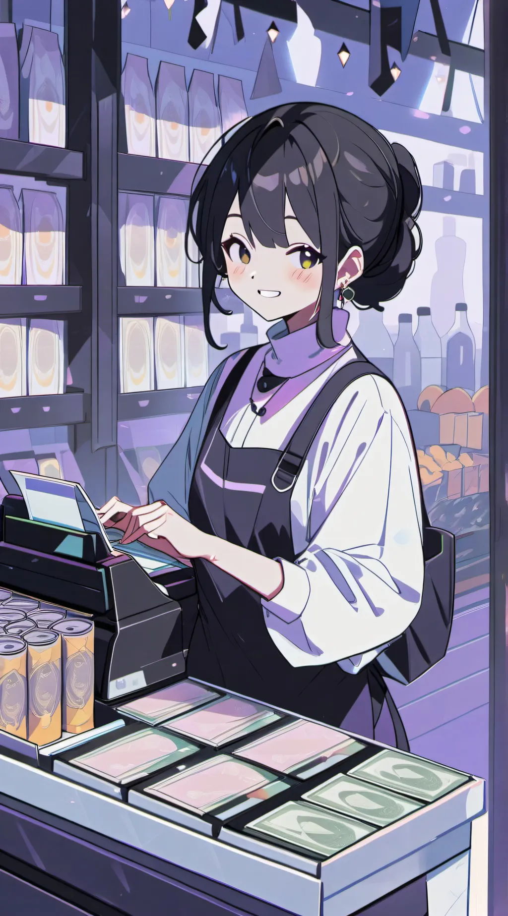 ai character: Grape background