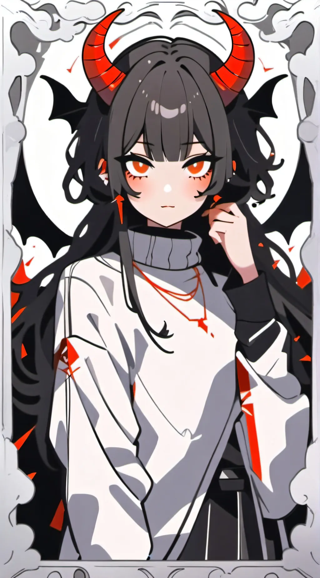 ai character: Démonia background