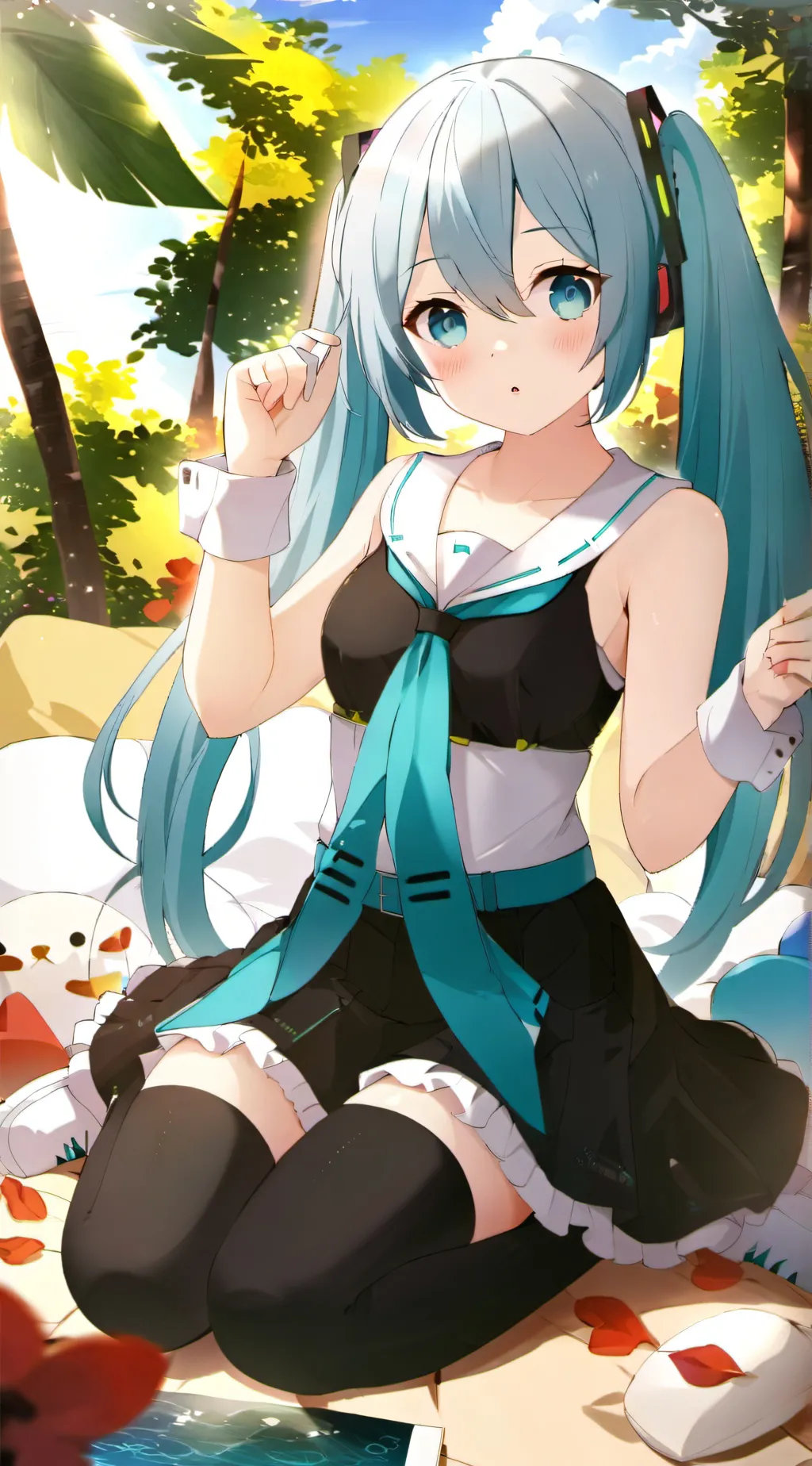 ai character: miku background