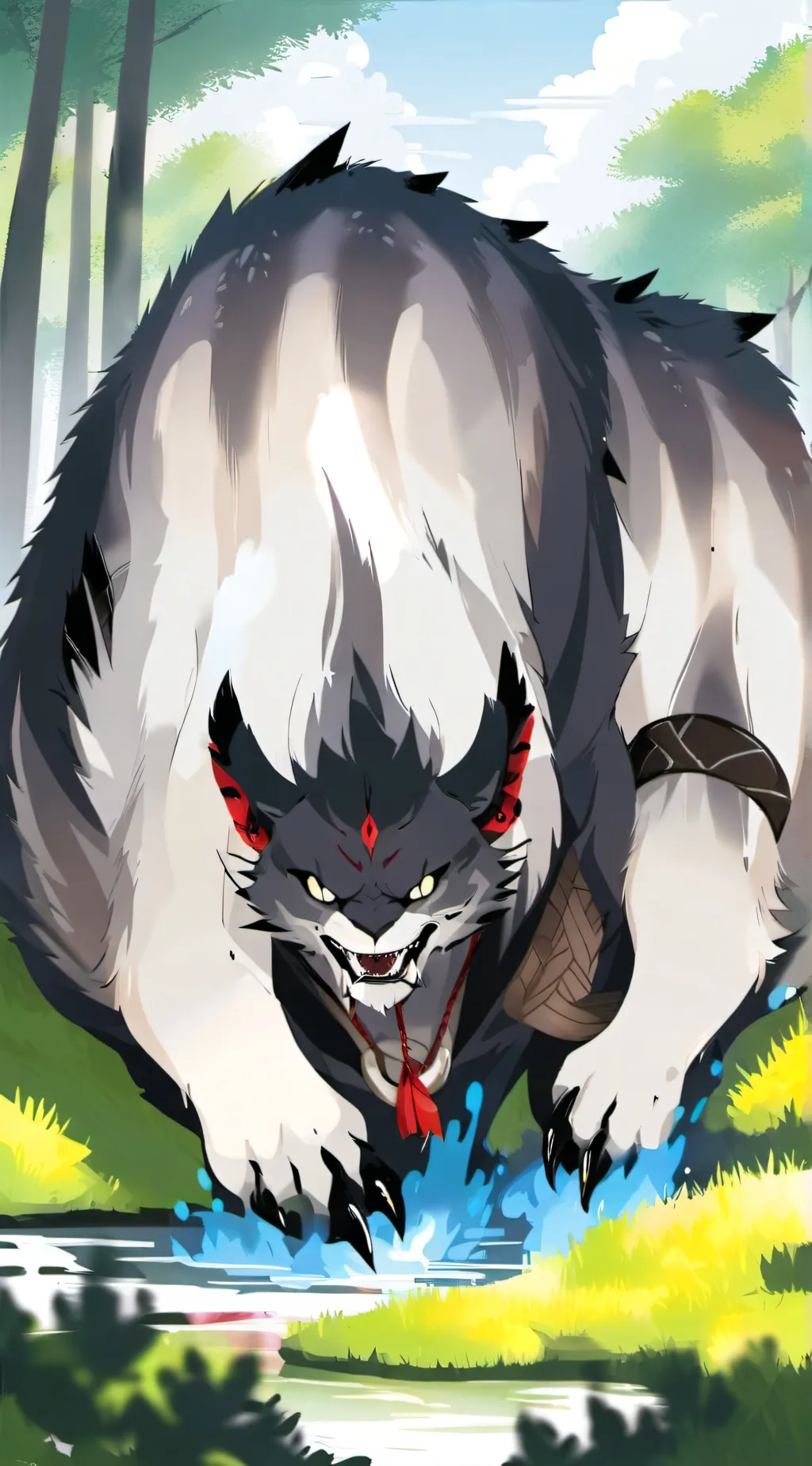 ai character: Beastie  background