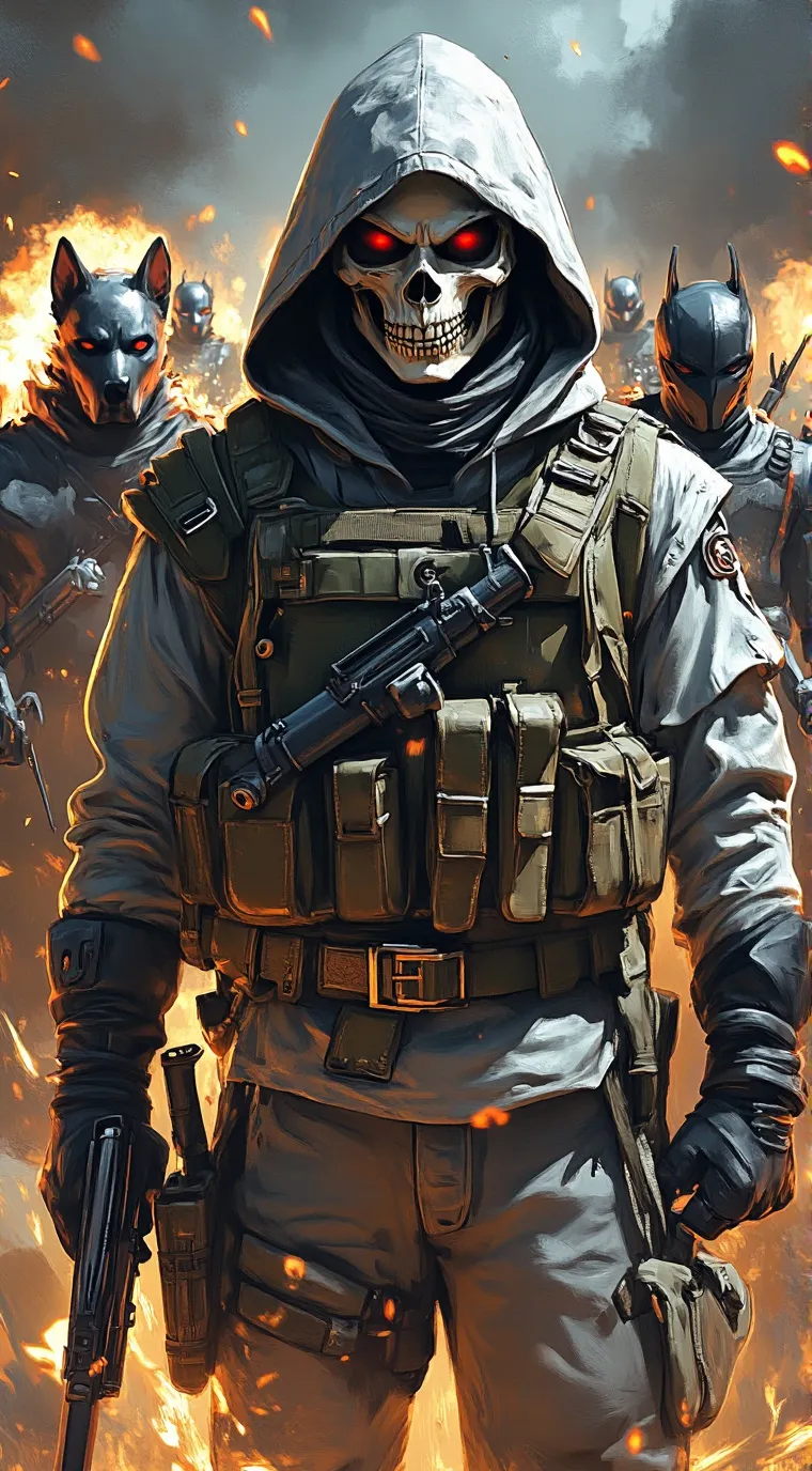 ai character: Ghost background