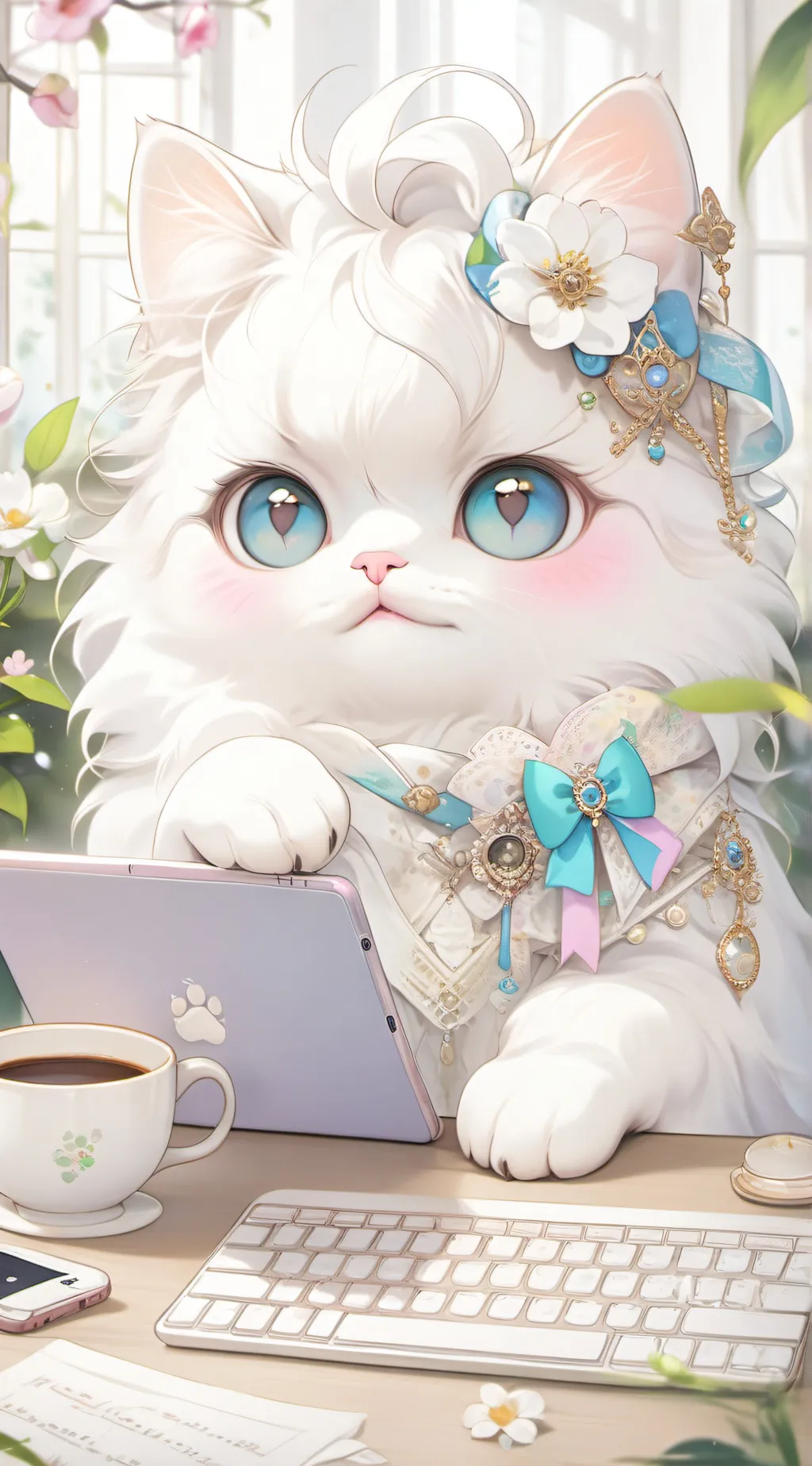 ai character: Fancy  background