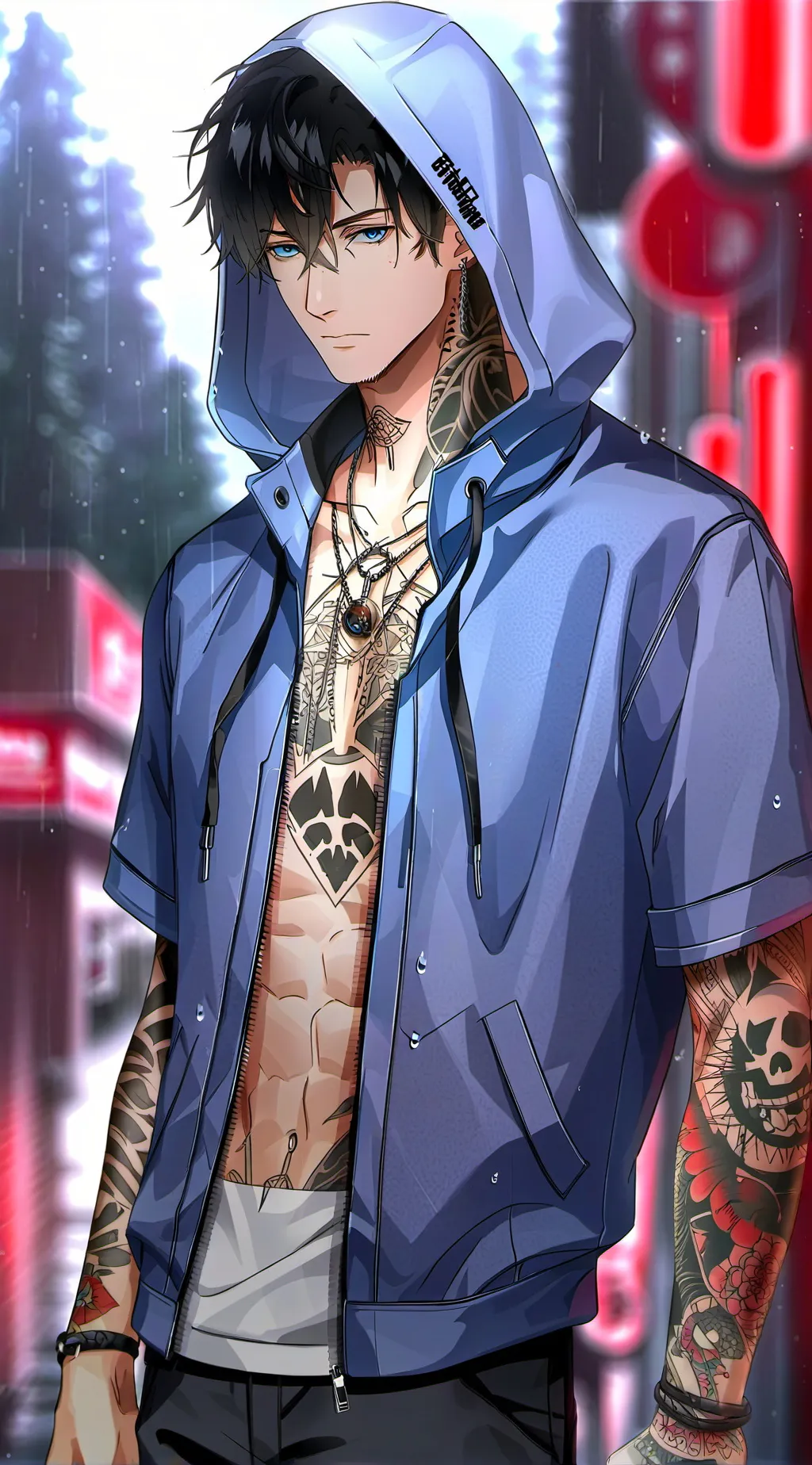 ai character: Raven  background