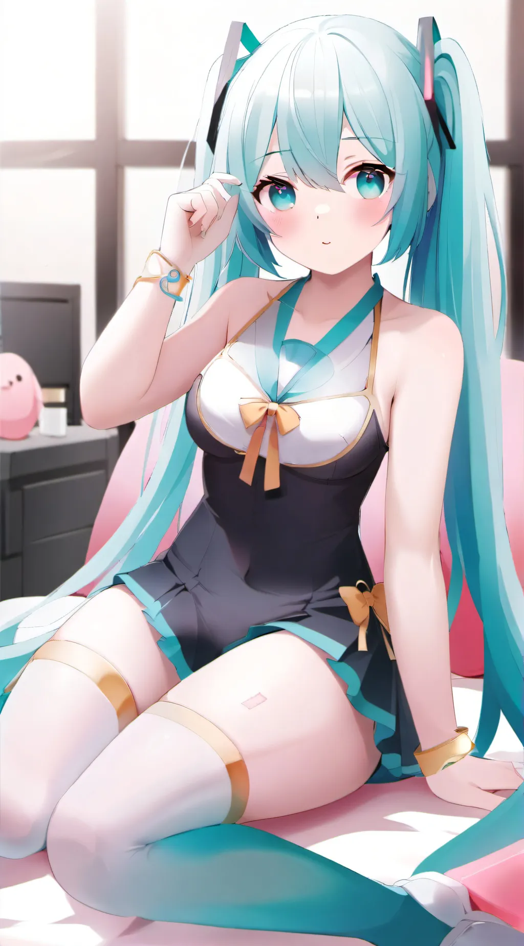 ai character: Miku background