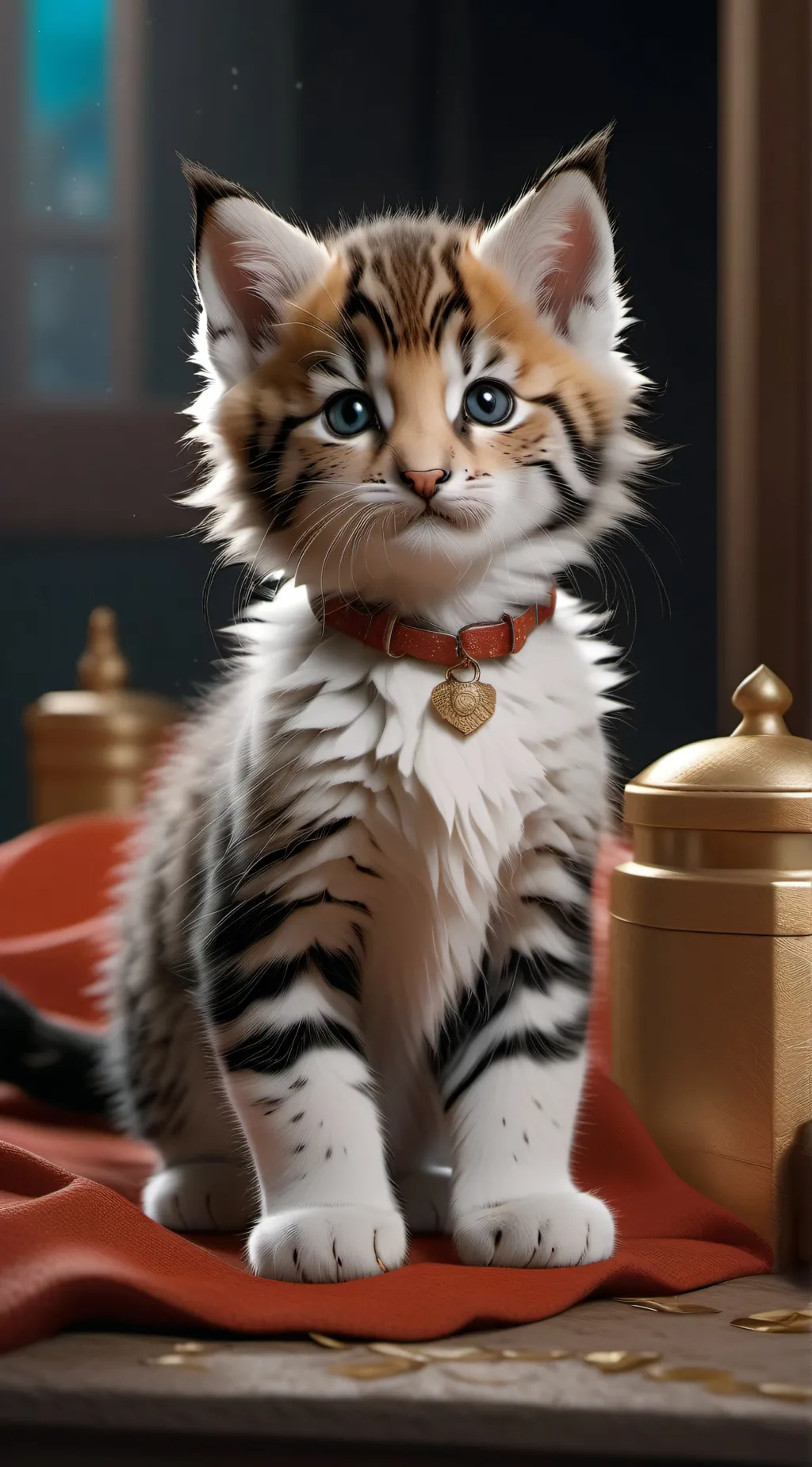 ai character: gatito bebe background