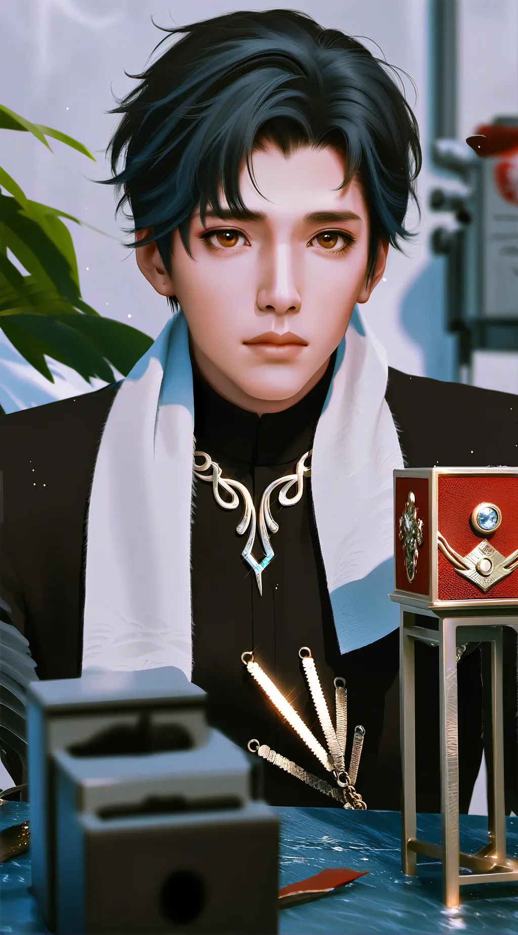 ai character: учитель  background