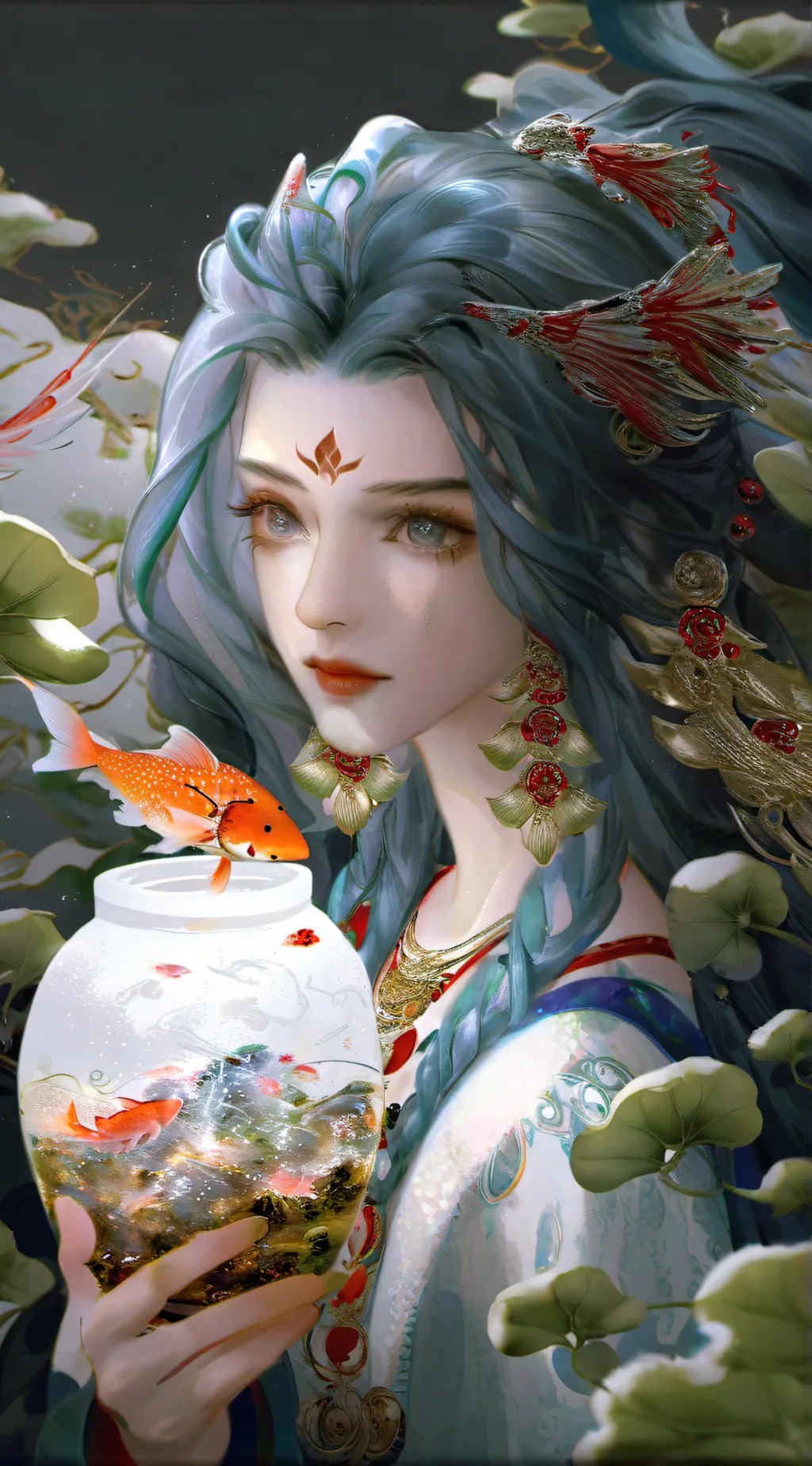 ai character: Water Witch  background