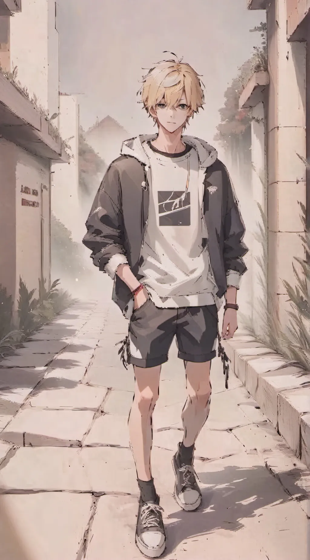 ai character: Kade Darren 3/4 background