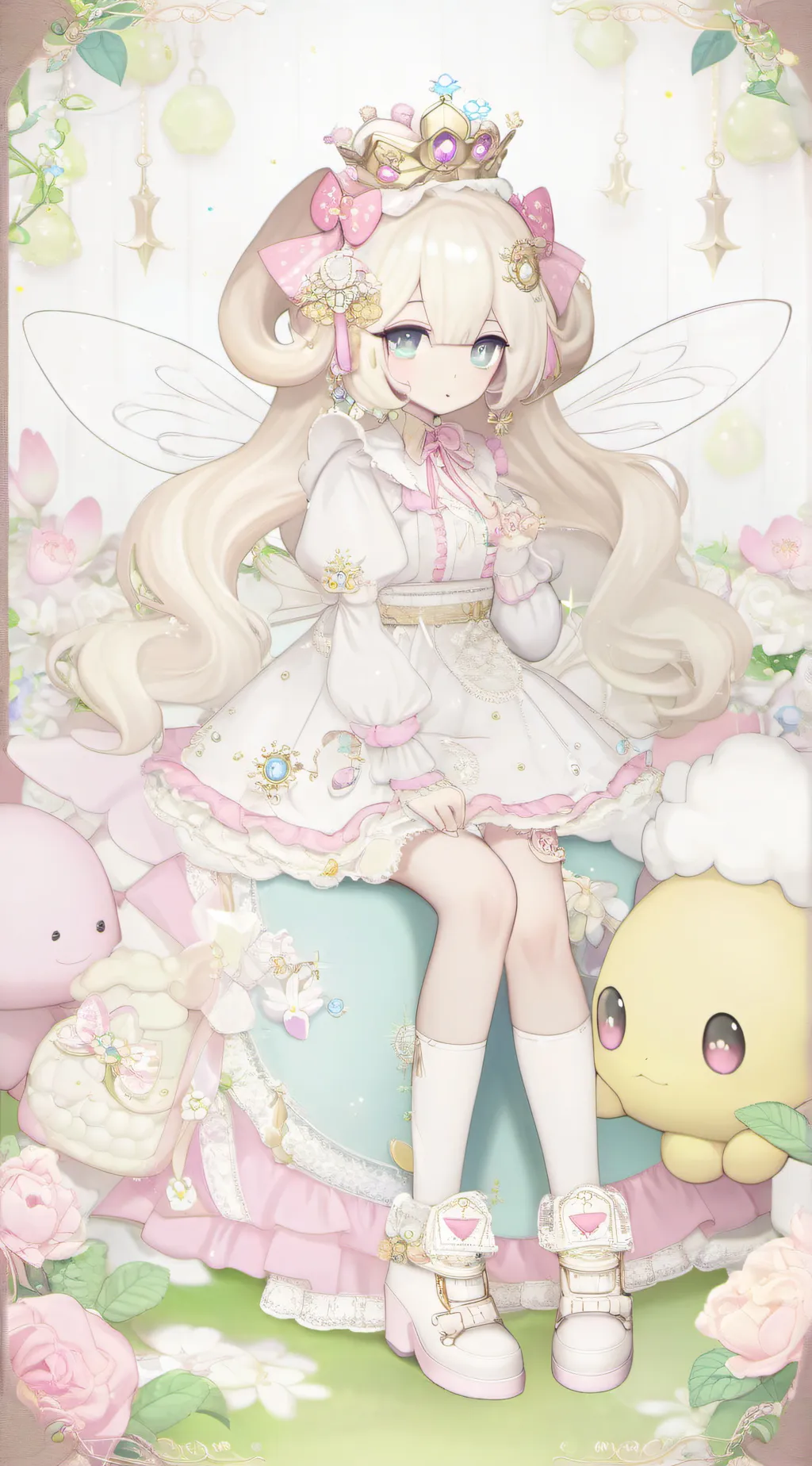 ai character: Bee princess background