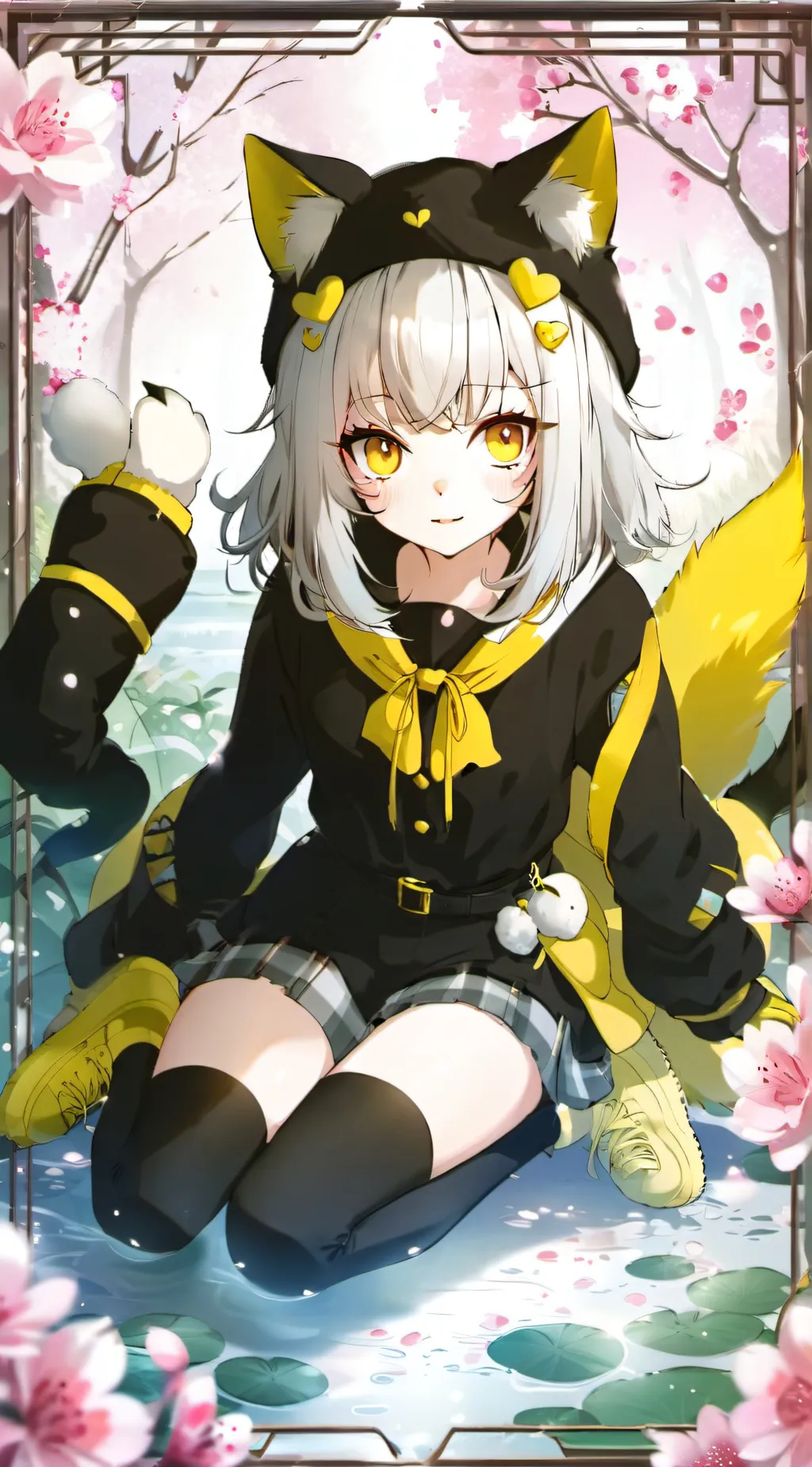 ai character: vanilla background