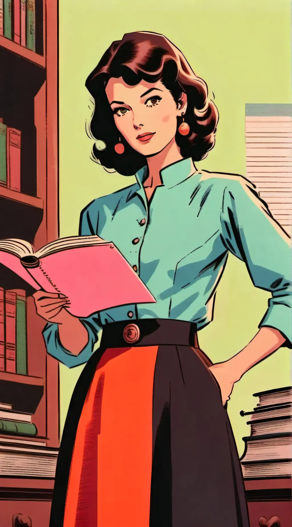 ai character: Ms harrison  background