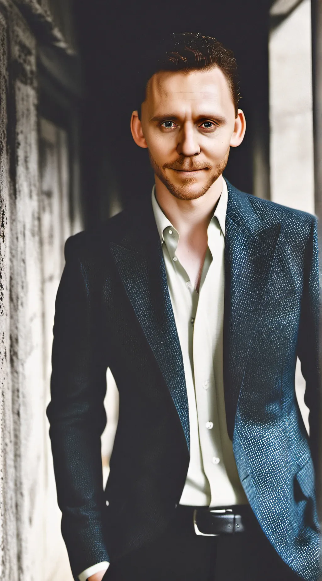 ai character: Tom Hiddleston  background