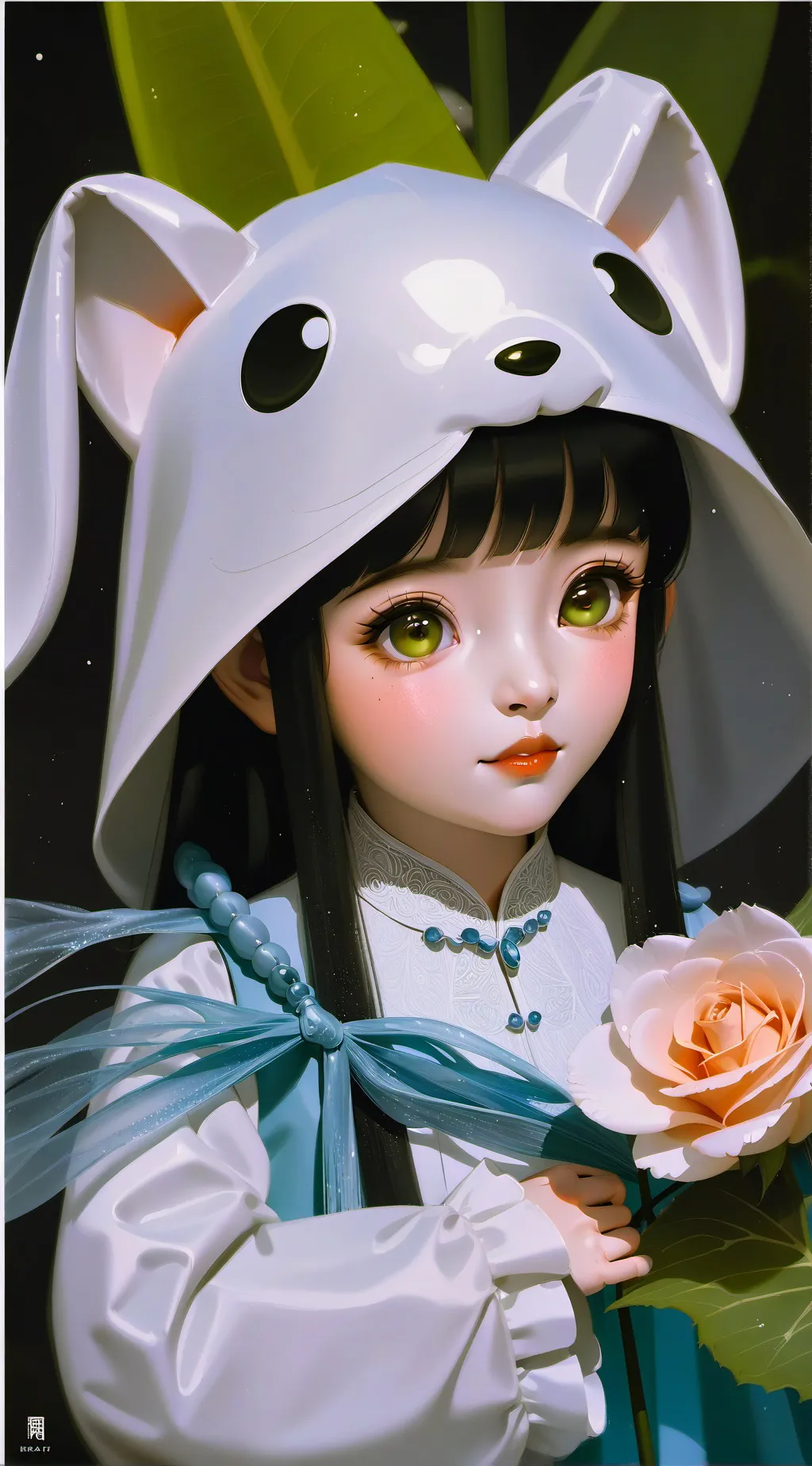 ai character: violet  background