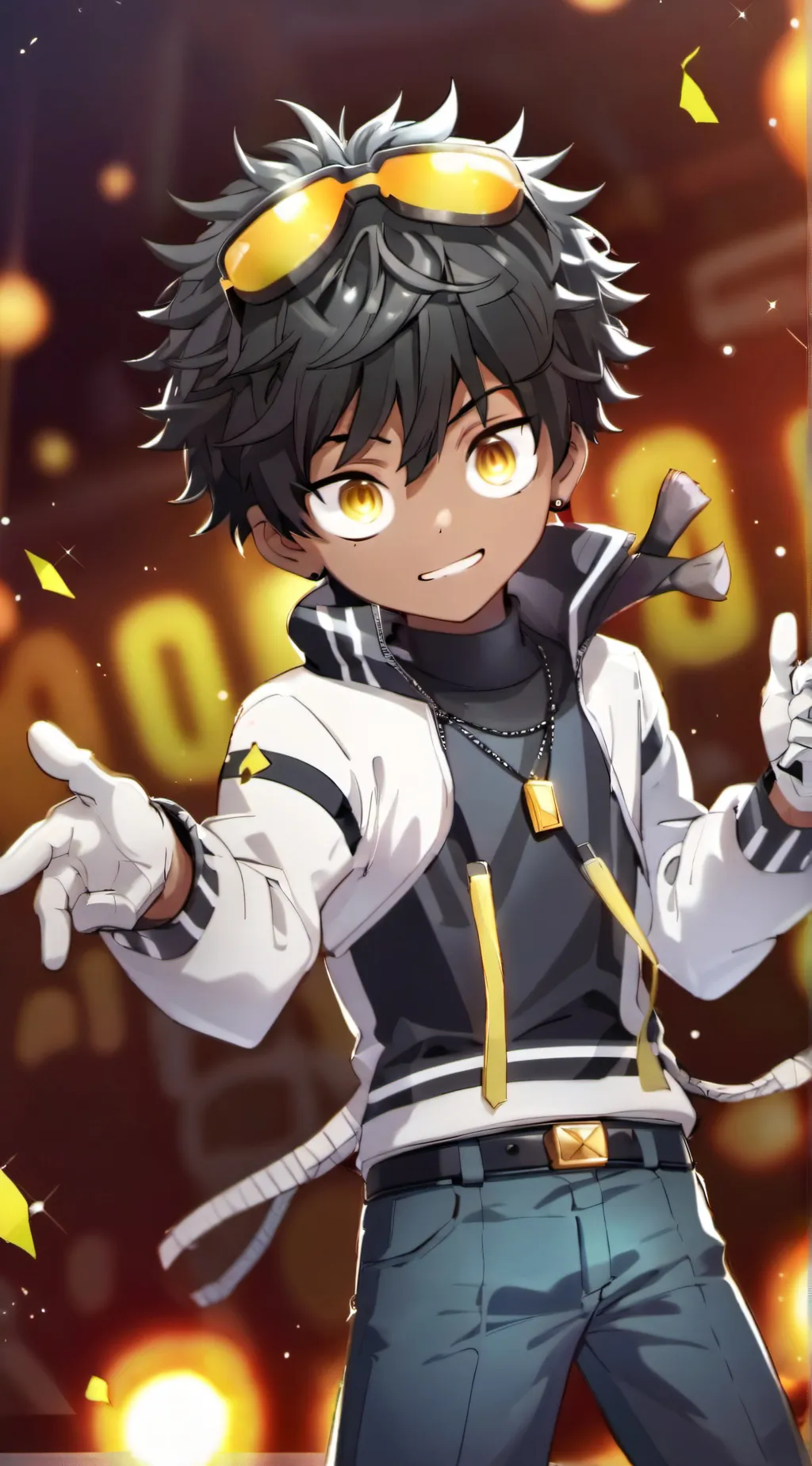 ai character: Mha gender swap! background