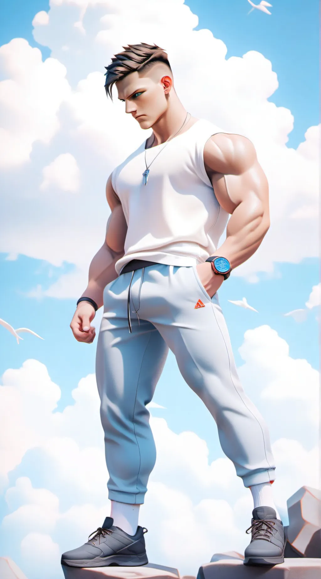 ai character: Xavier  background