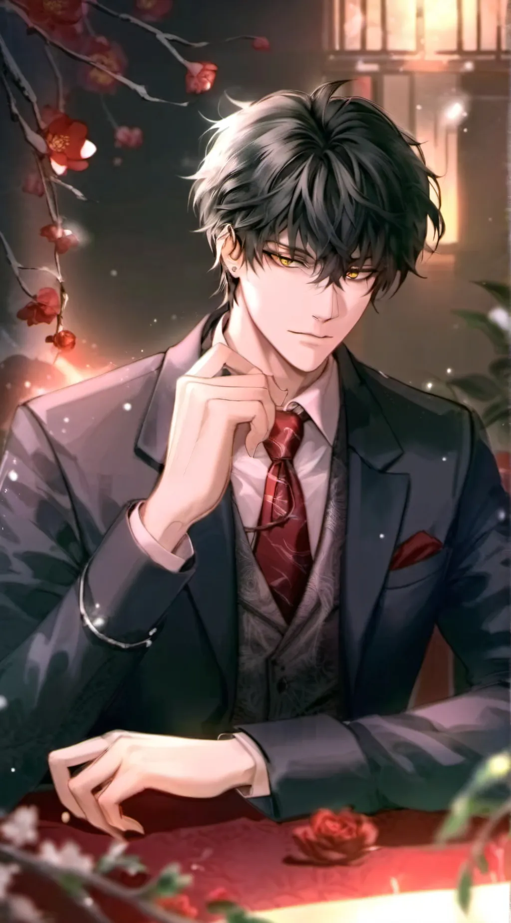 ai character: bakdeku ❤️ background