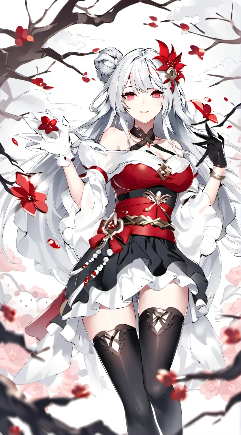 ai character: winter background