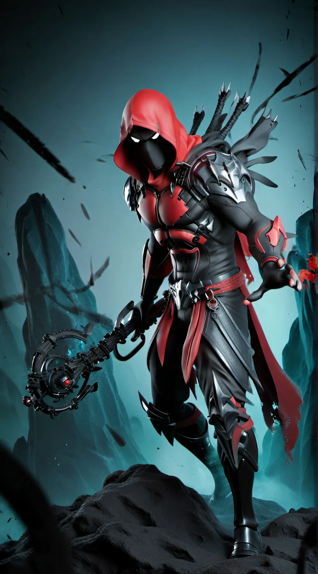 ai character: red imposter background