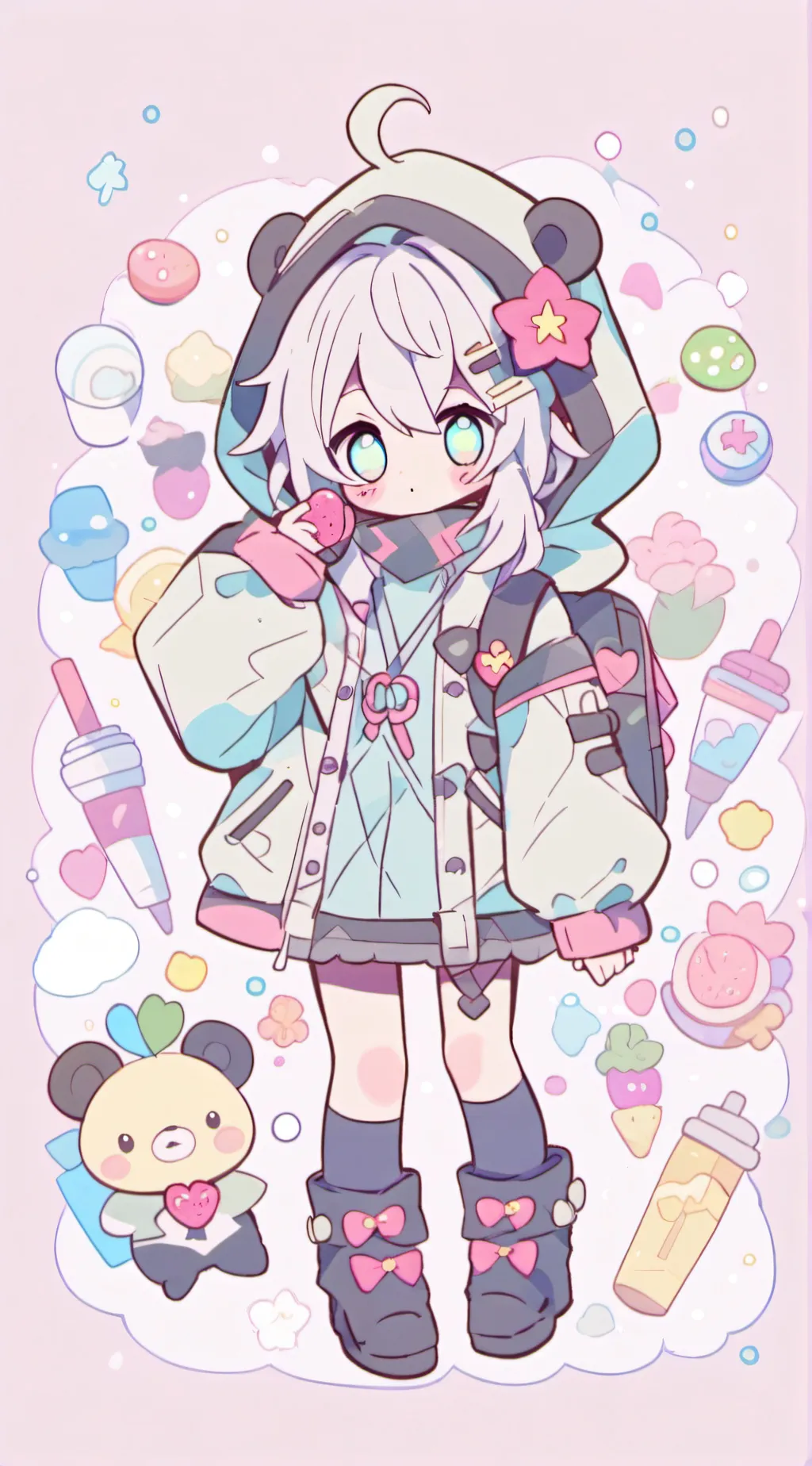 ai character: 凹凸世界 background