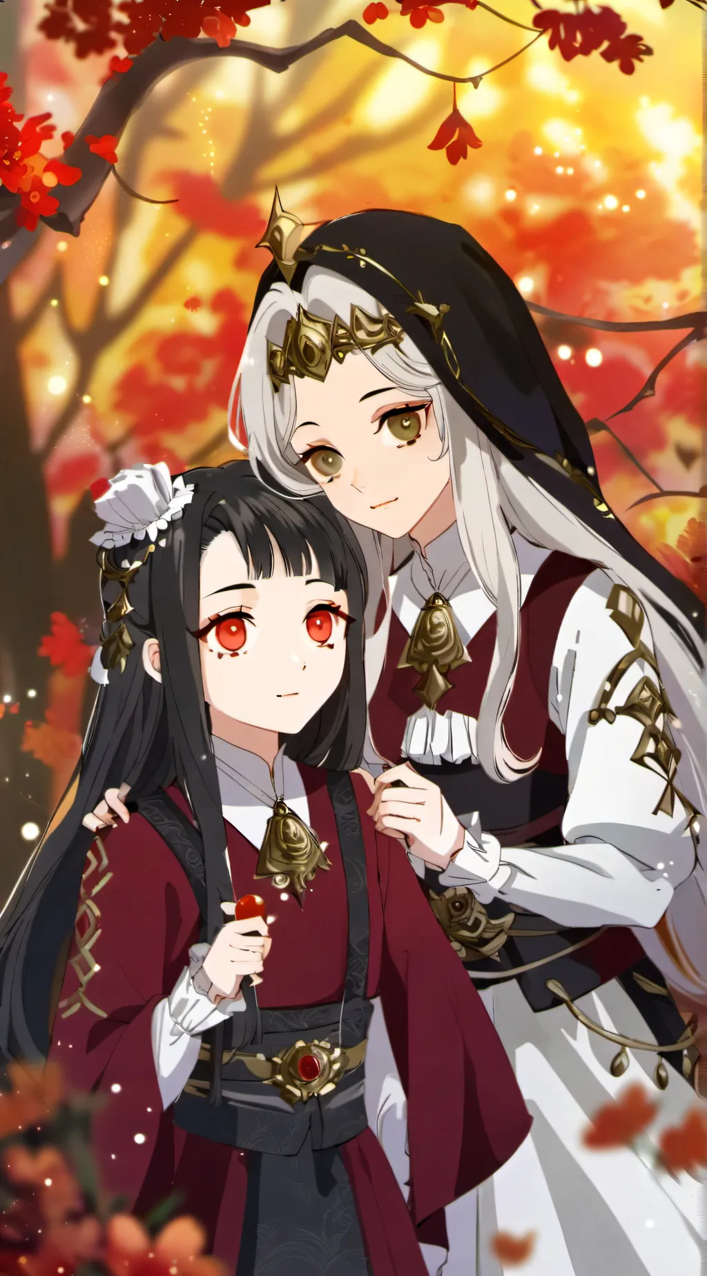 ai character: Sarah and Layla background