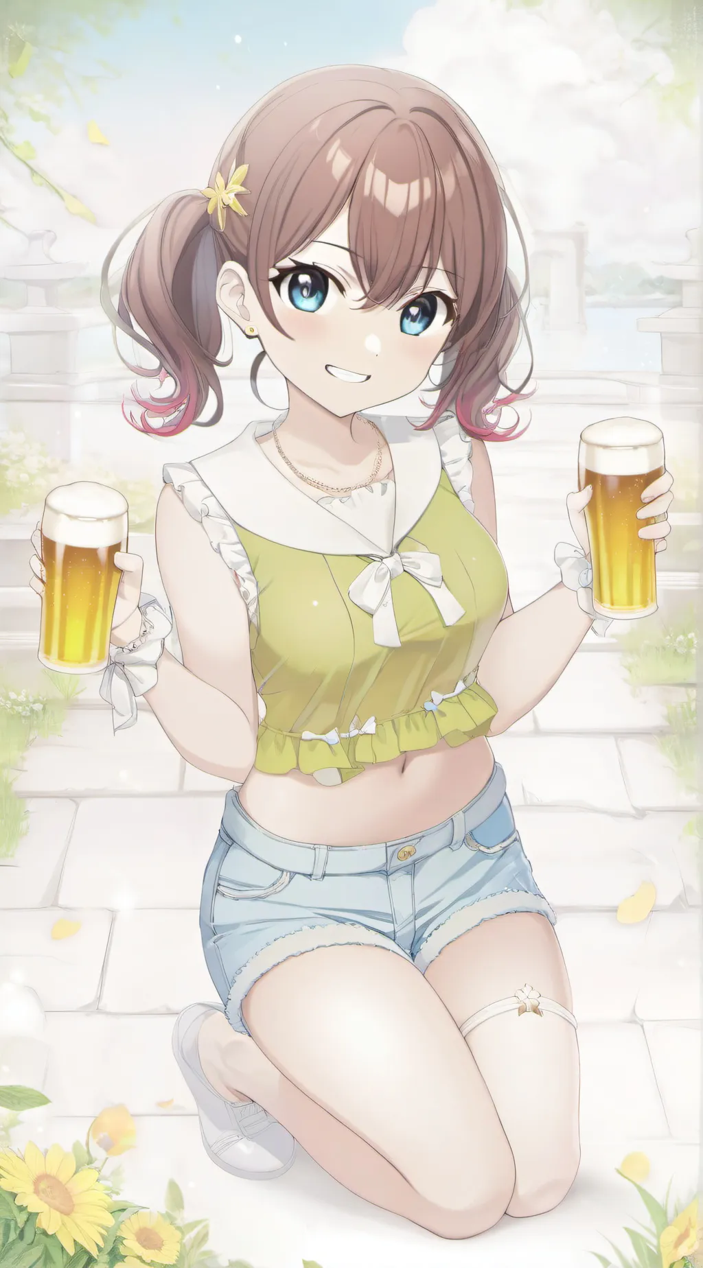 ai character: Sakura background