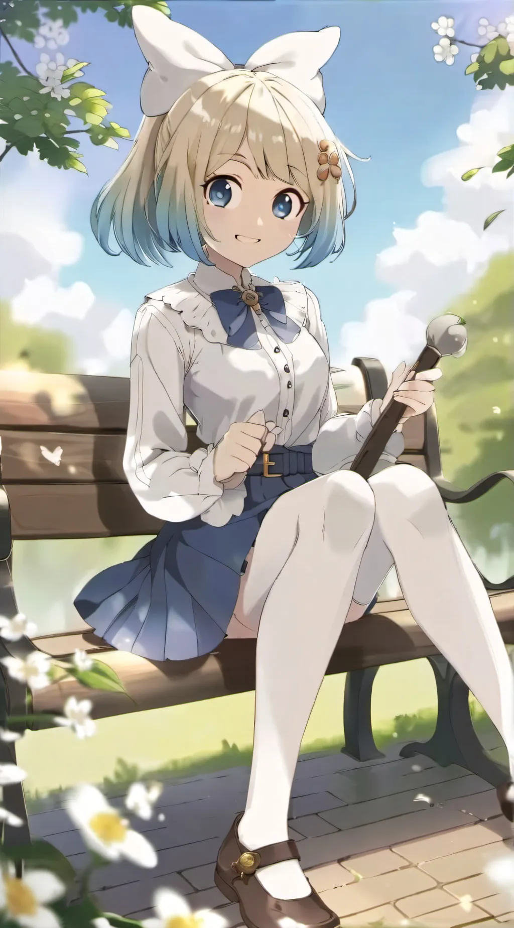 ai character: Снежка background