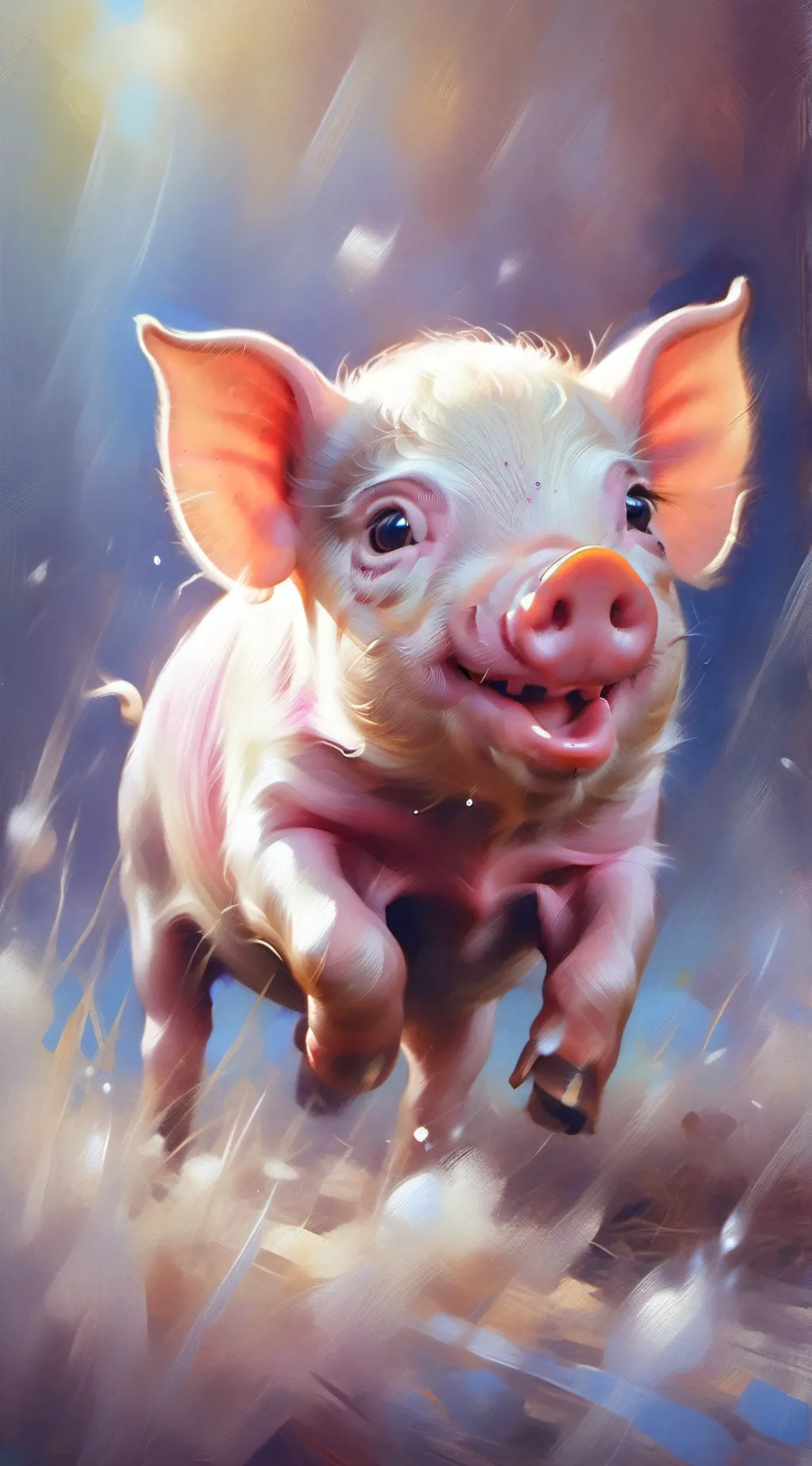 ai character: piggy background