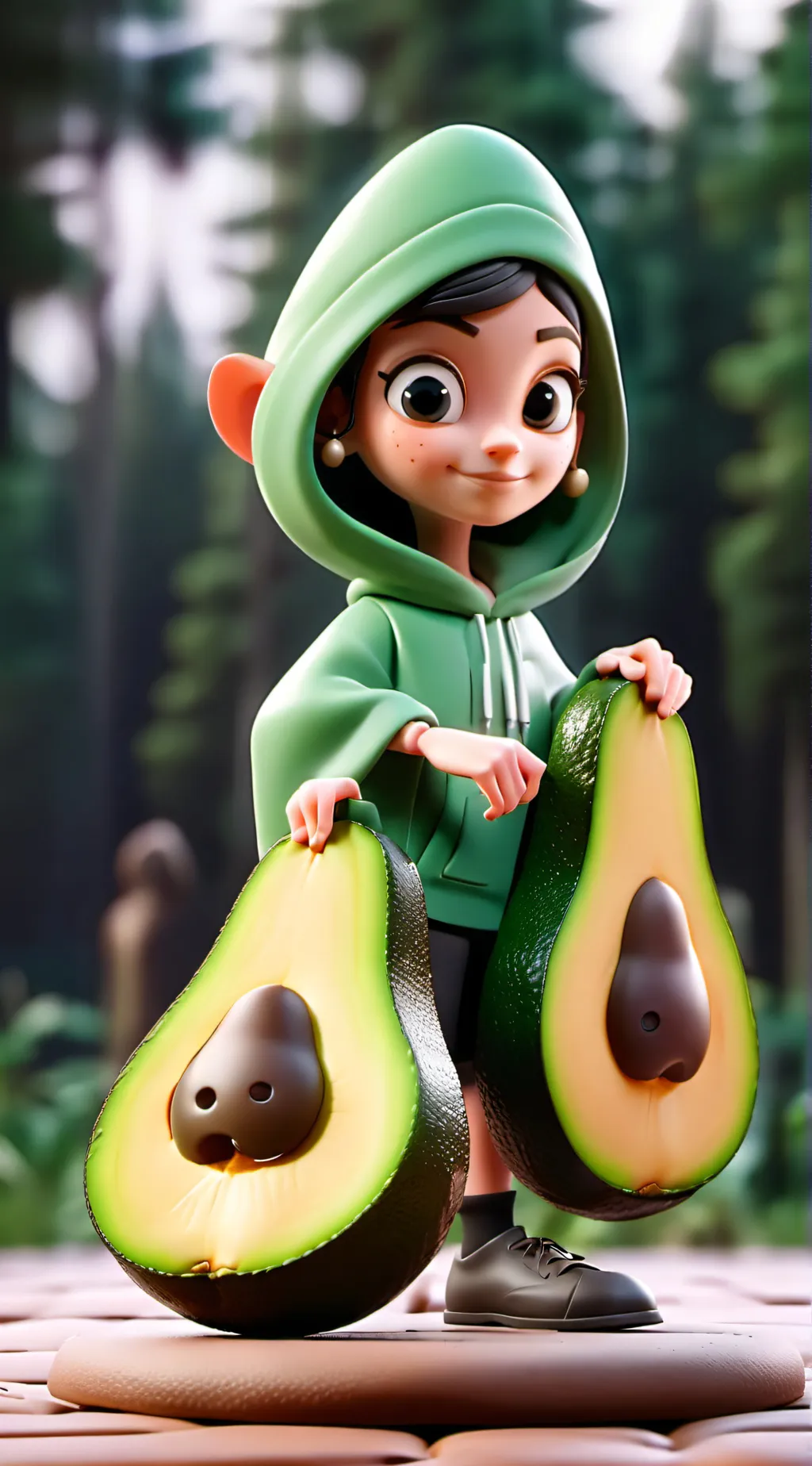 ai character: avocado playz background