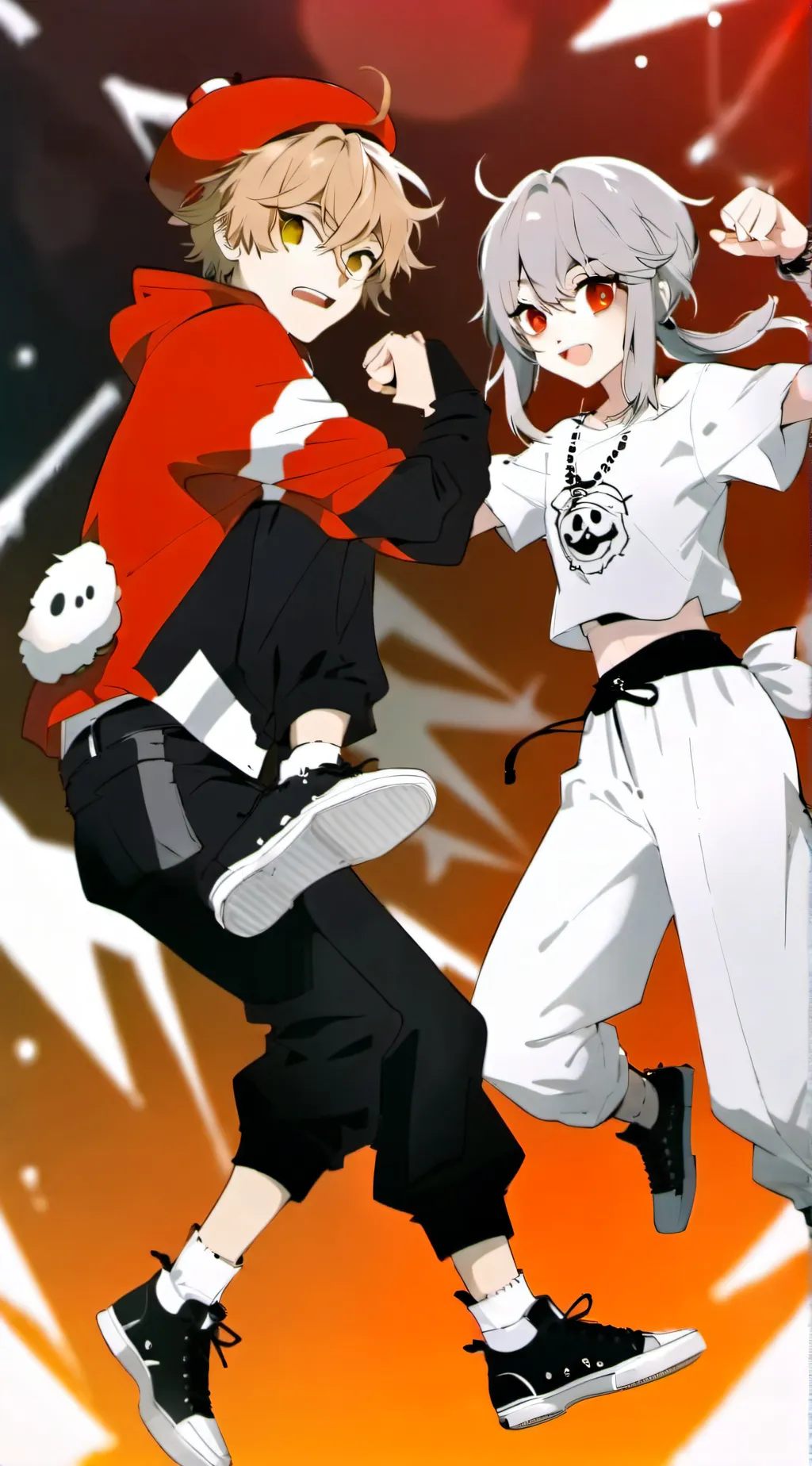 ai character: boy, trans girl background