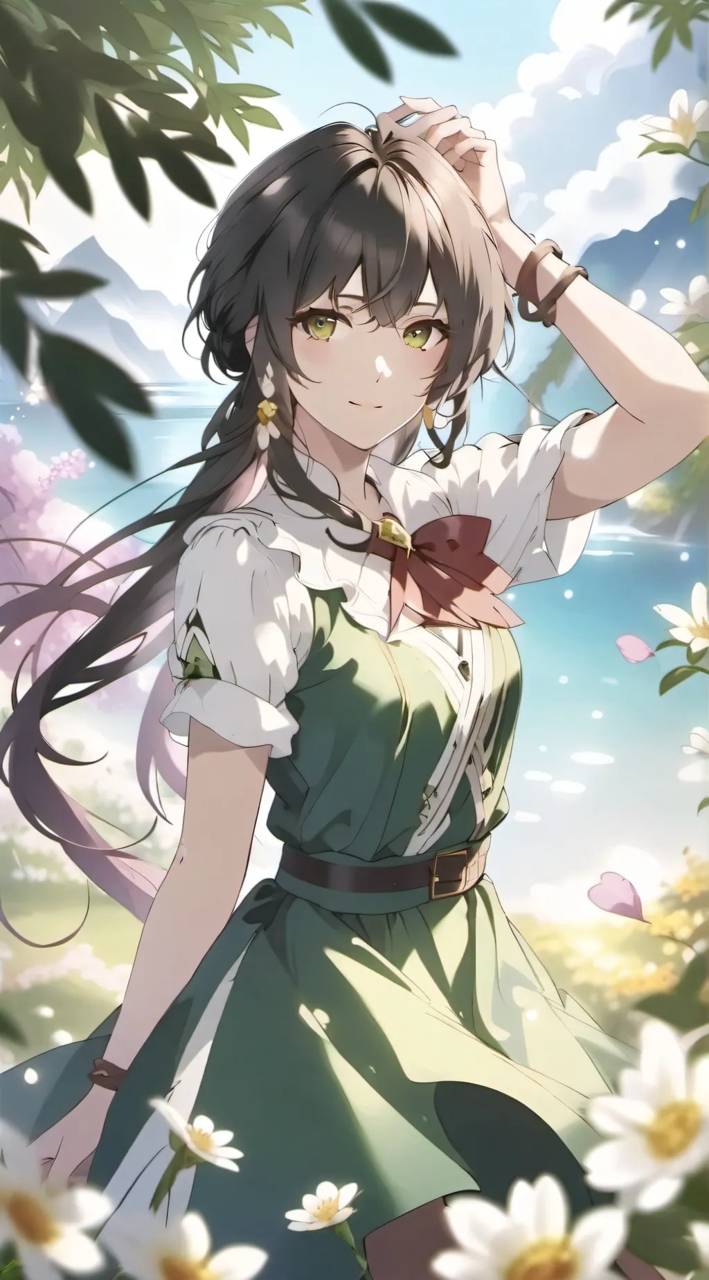 ai character: Mha Christmas  background