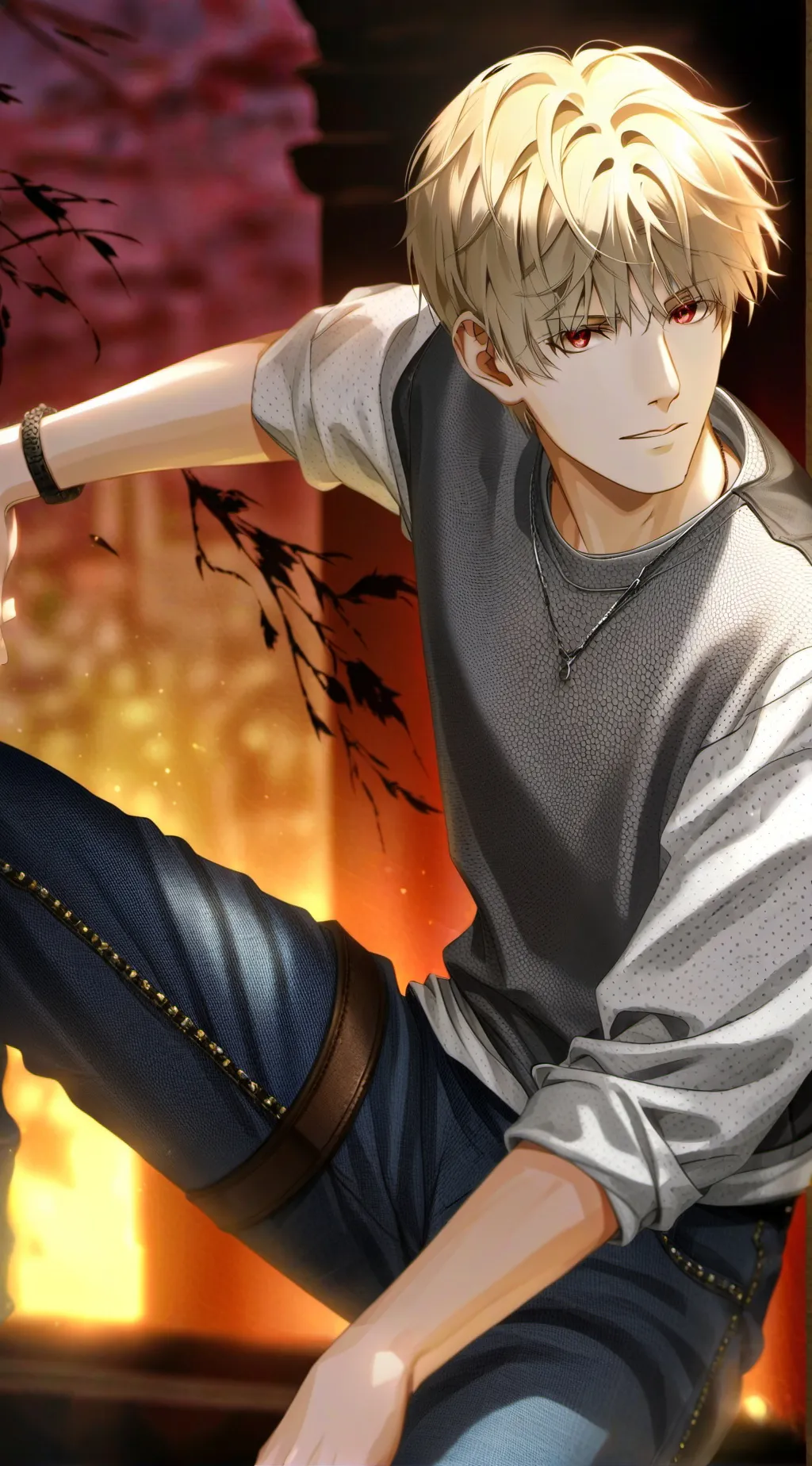 ai character: Katsuki Bakugo background