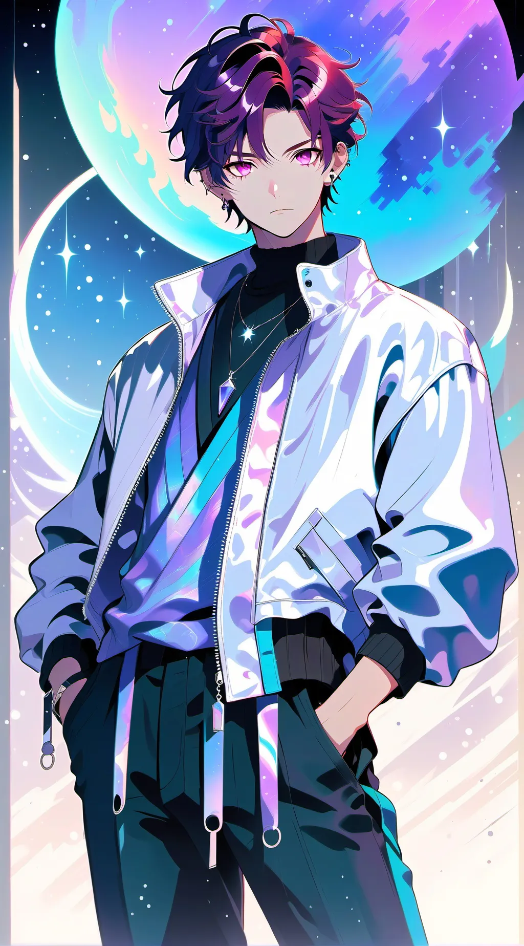 ai character: Allen Sugasano  background