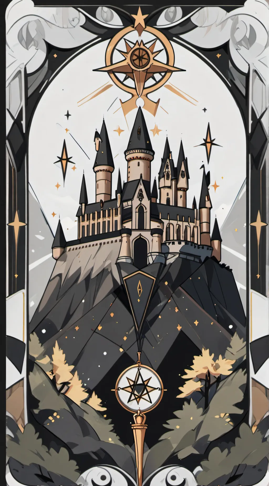 ai character: Hogwarts background
