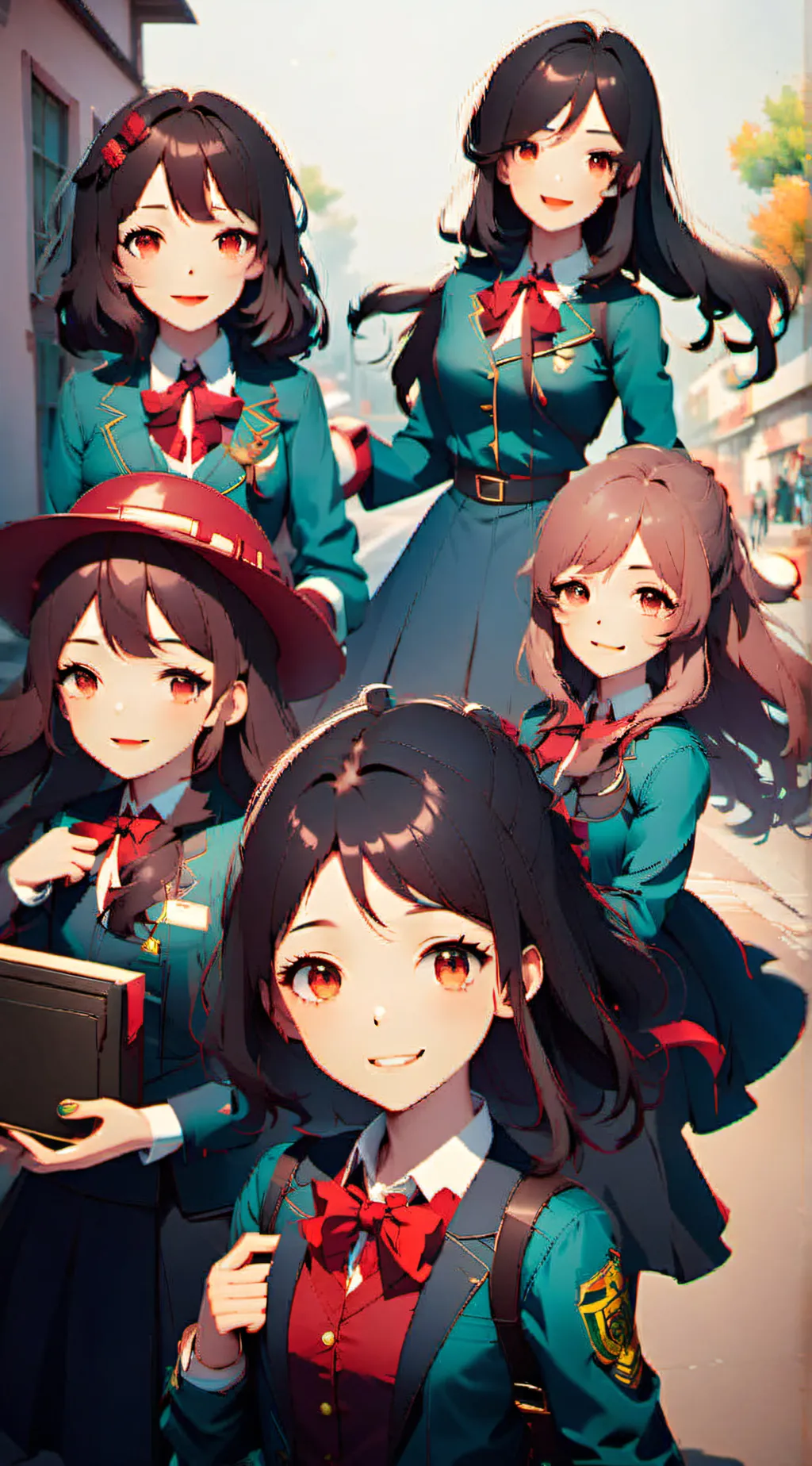 ai character: school for girls background