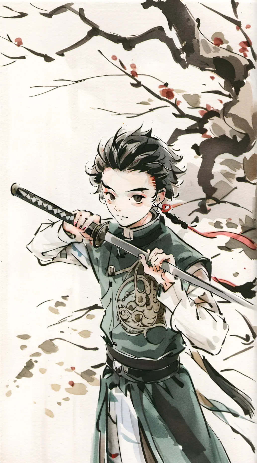 ai character: kny new hashira background