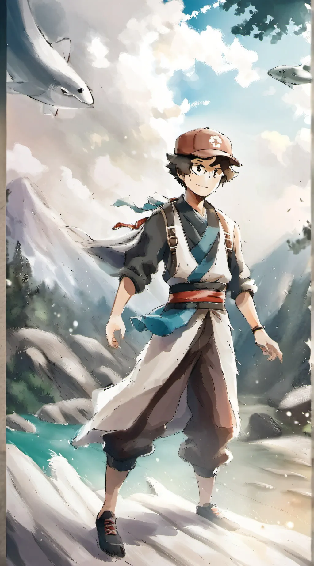 ai character: Gravity falls background