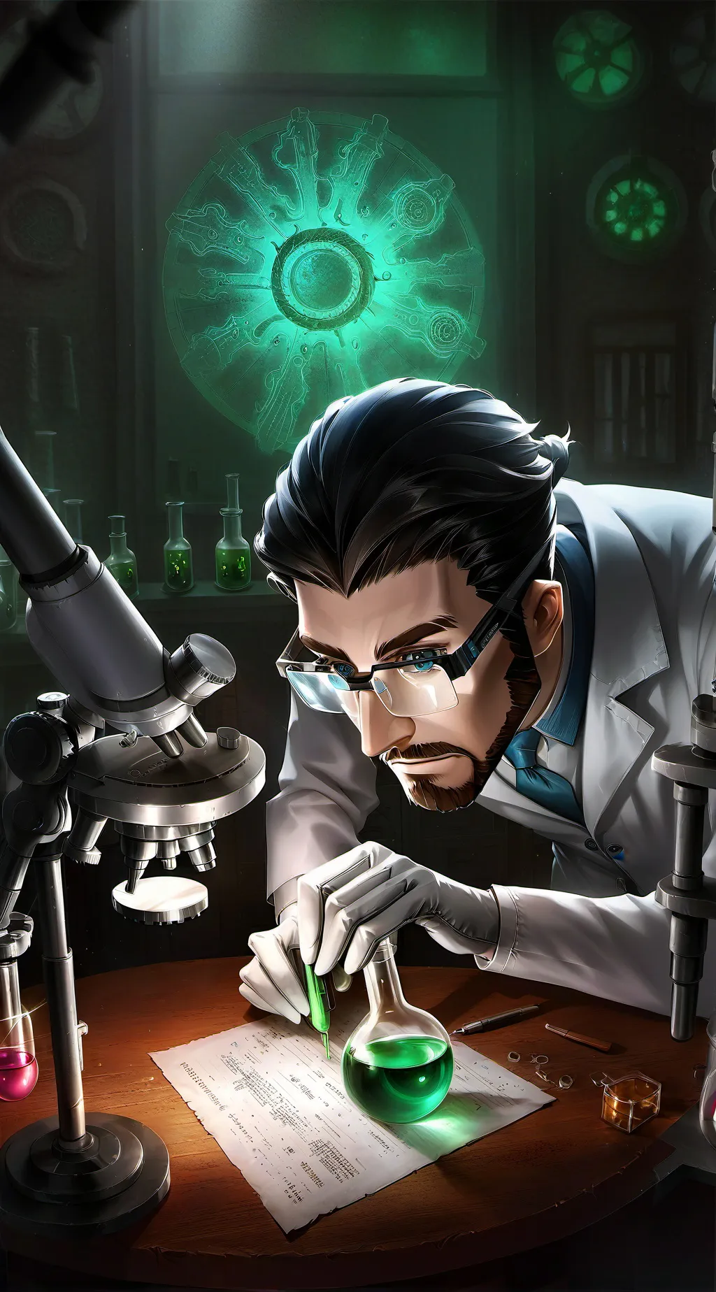 ai character: Military experimen background