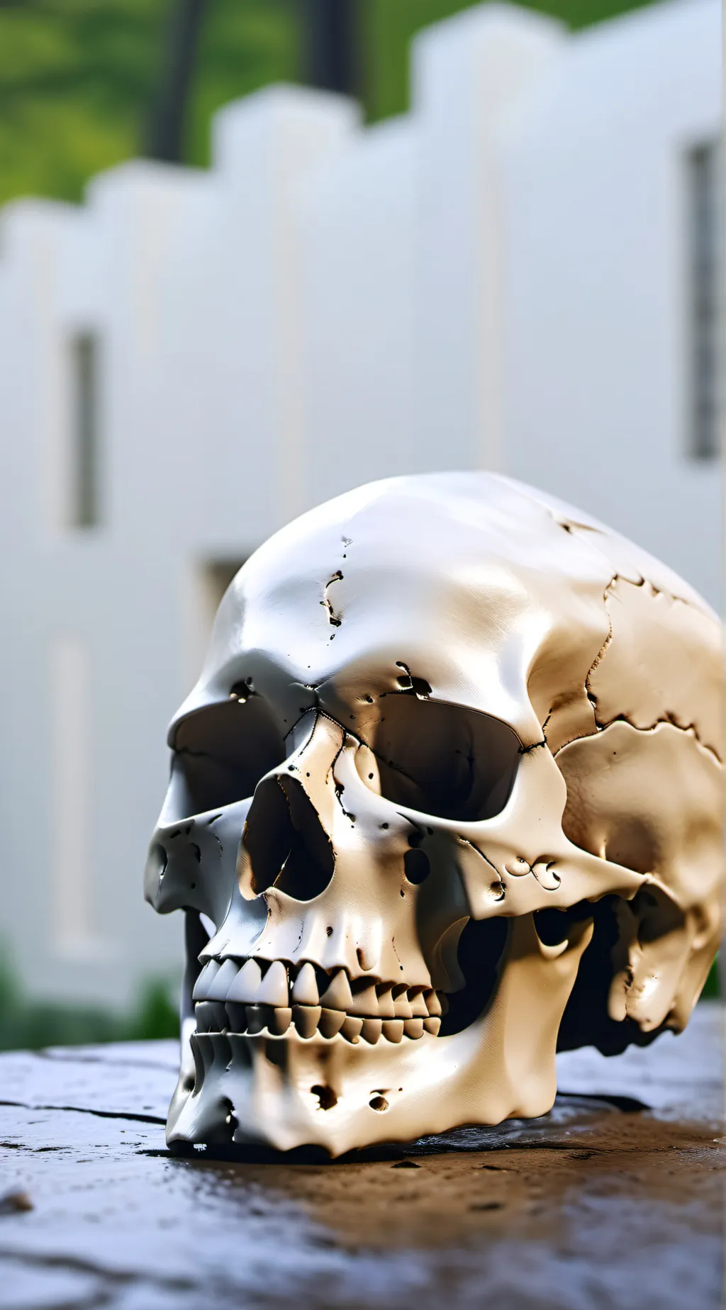 ai character: skull background