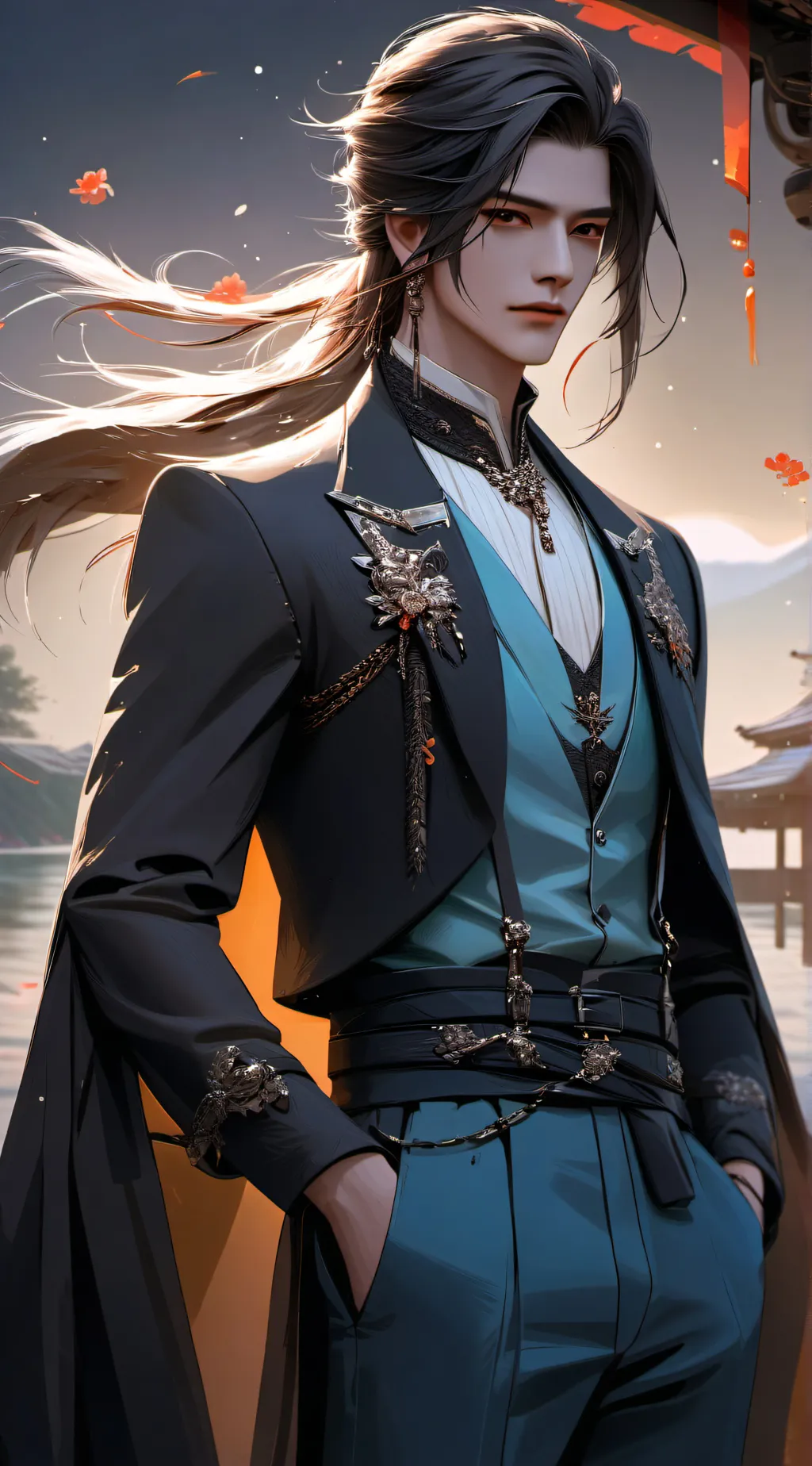 ai character: sky background