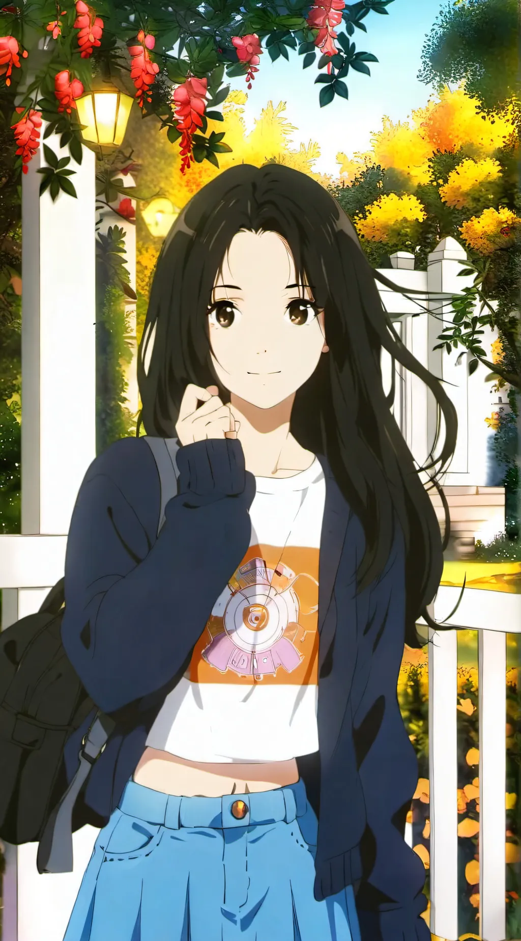 ai character: Rose background