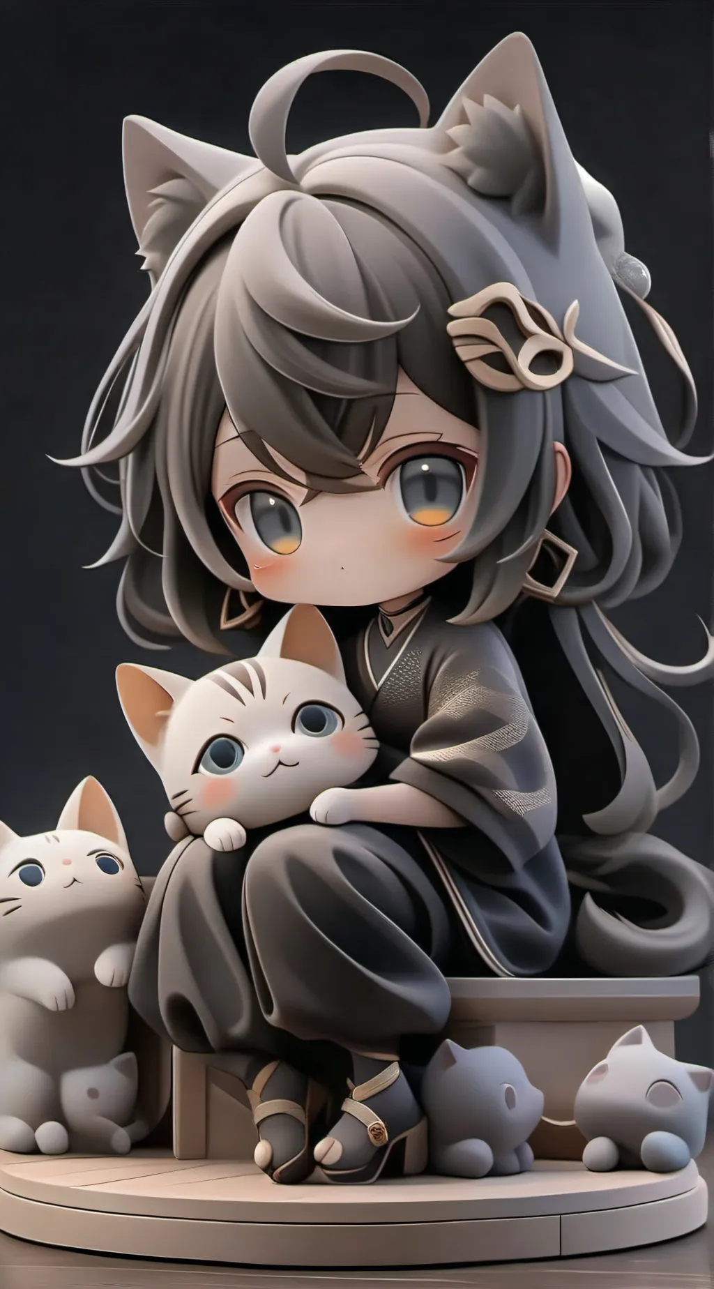 ai character: baby neko background