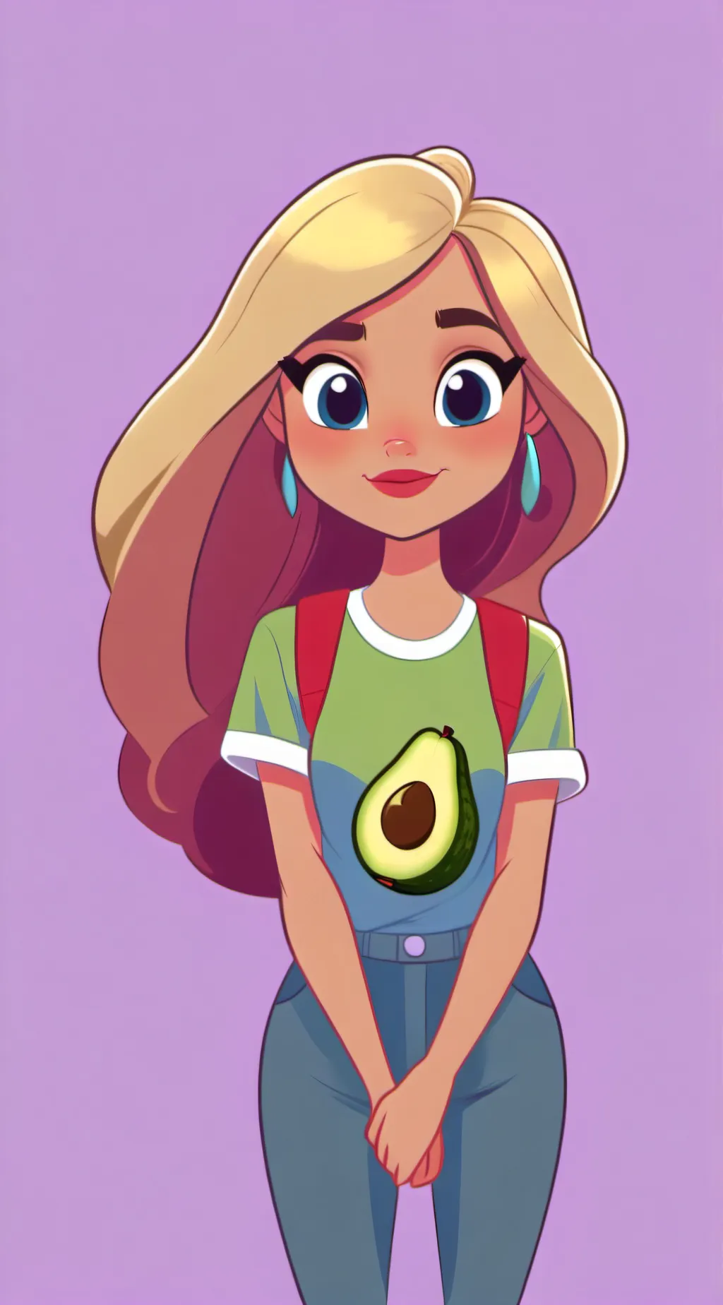 ai character: Polina Avocado  background