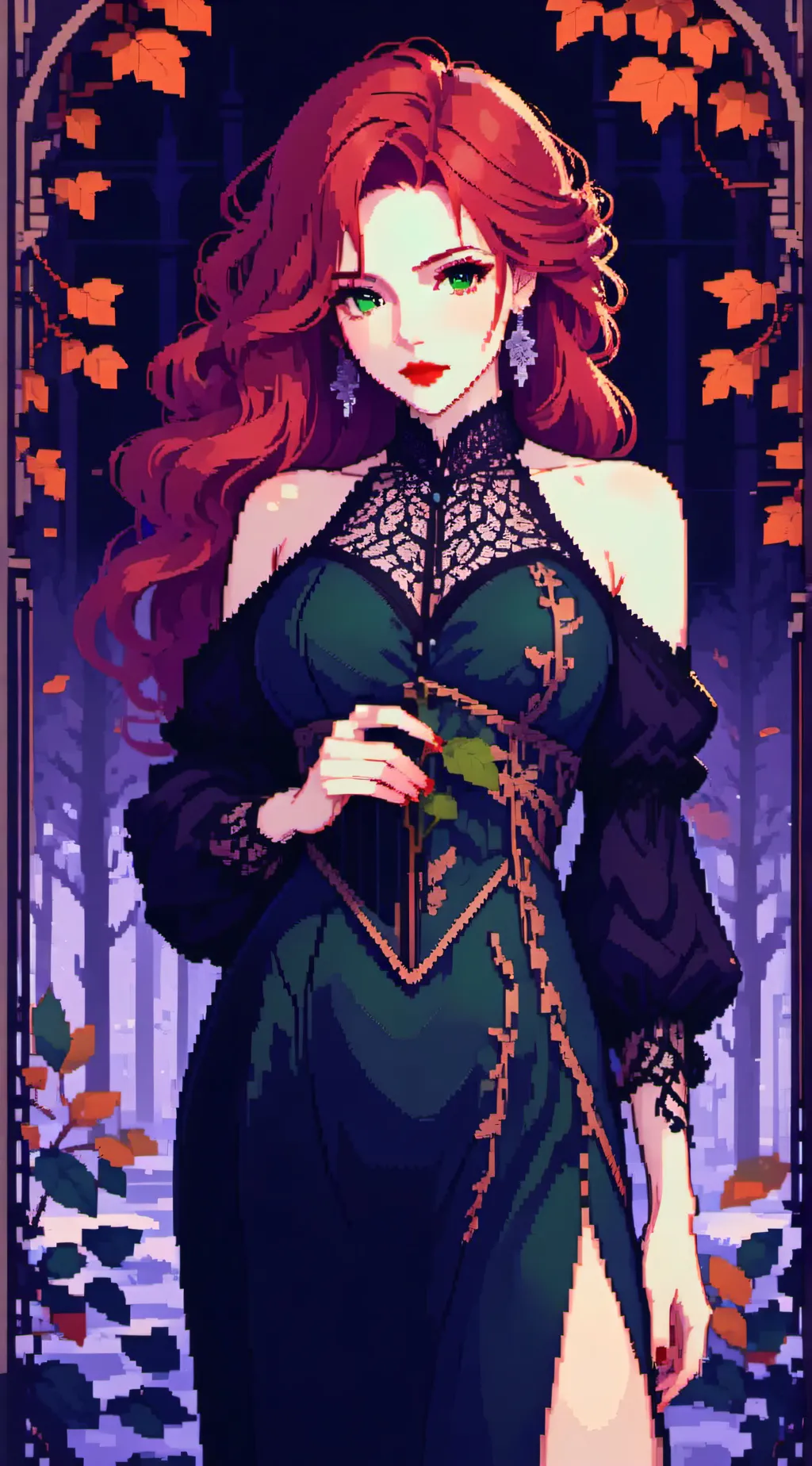 ai character: poison Ivy  background