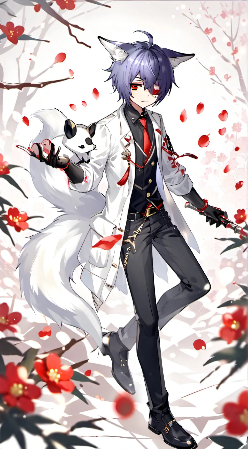 ai character: senpai  background