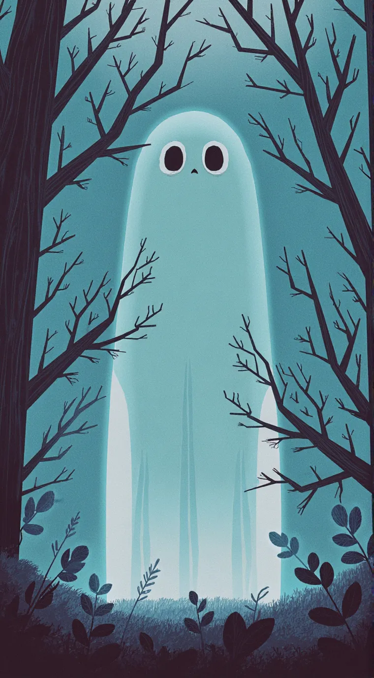 ai character: ghost background