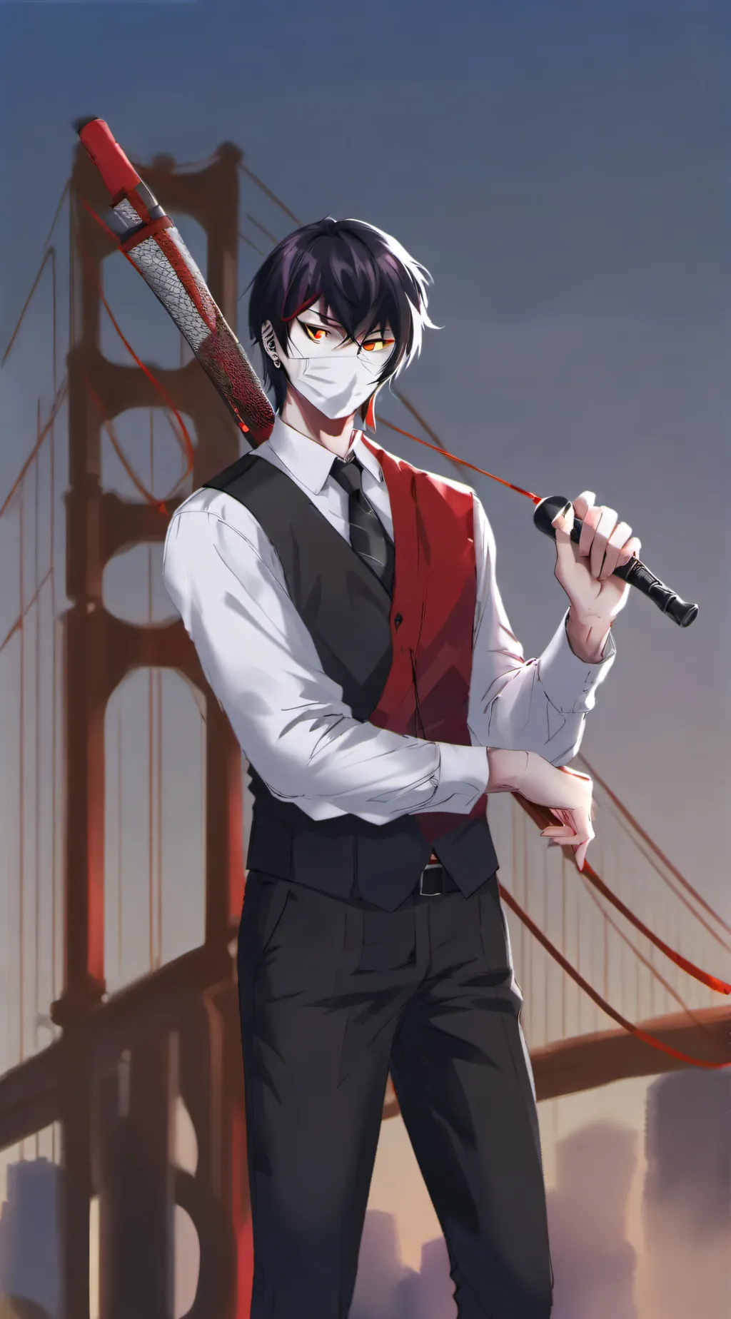 ai character: Zedd  background