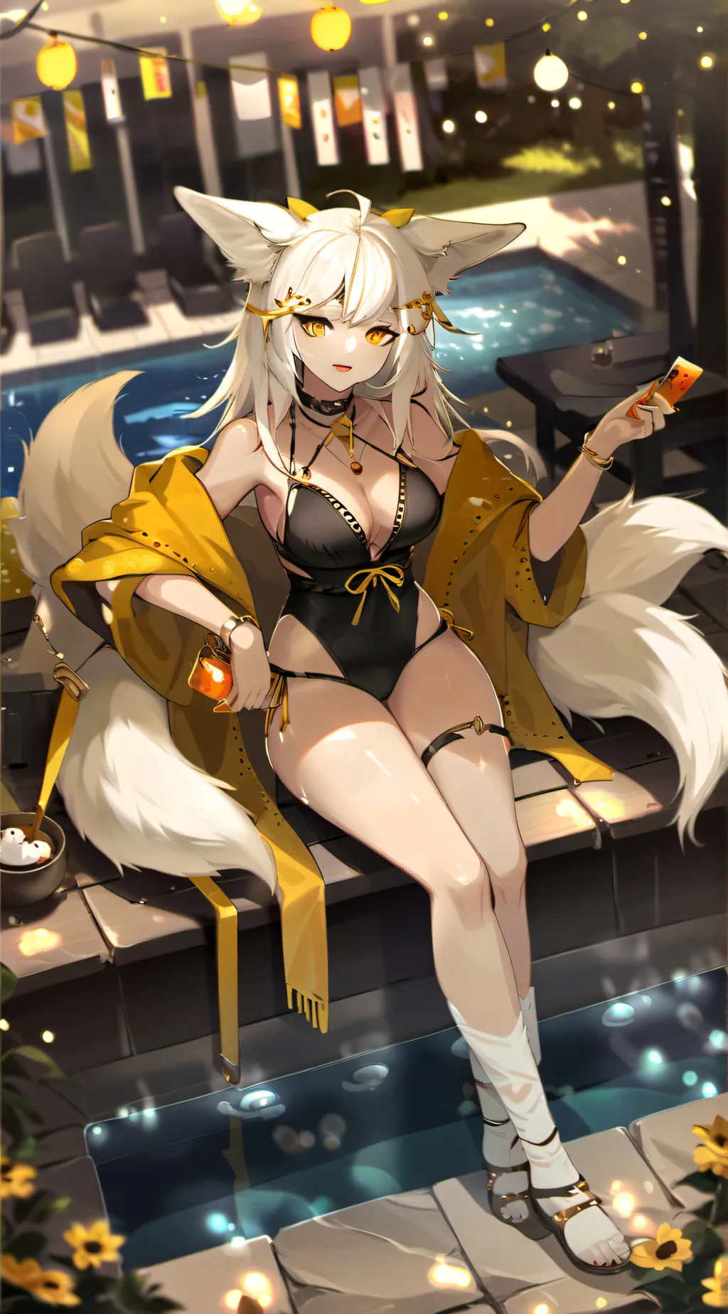 ai character: winter  background