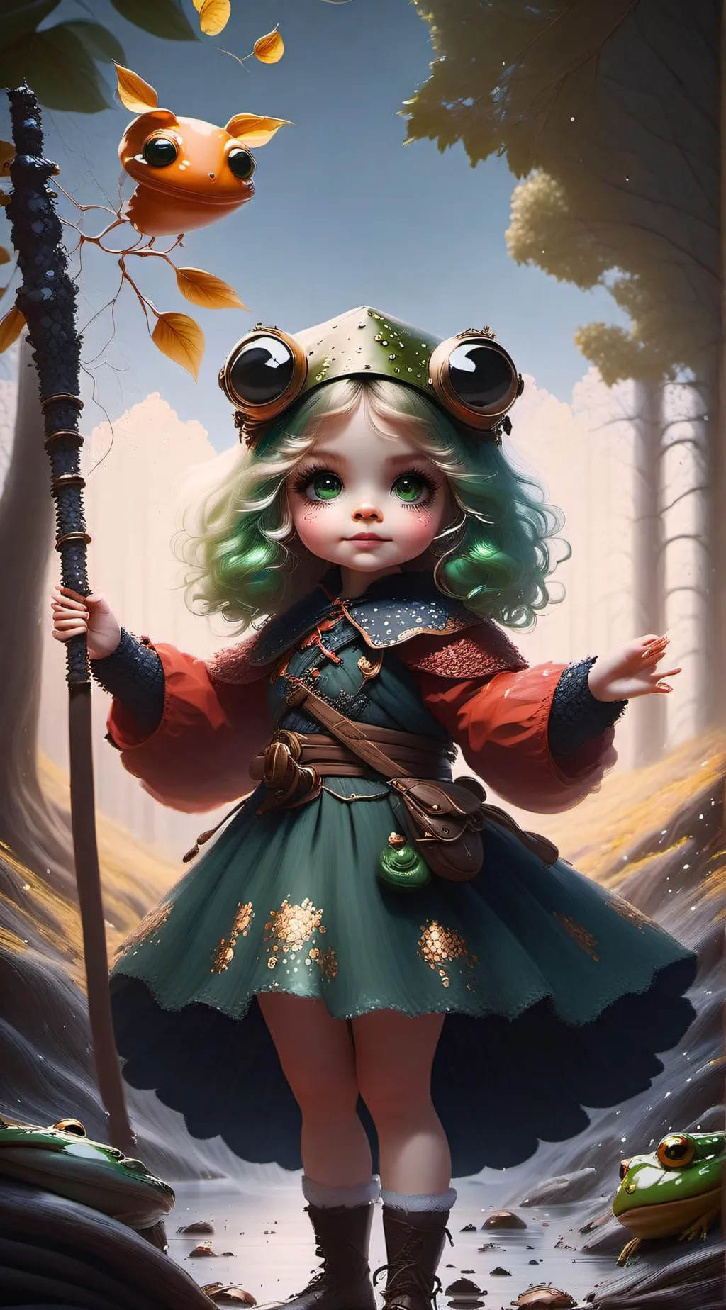 ai character: Froggie Rita background
