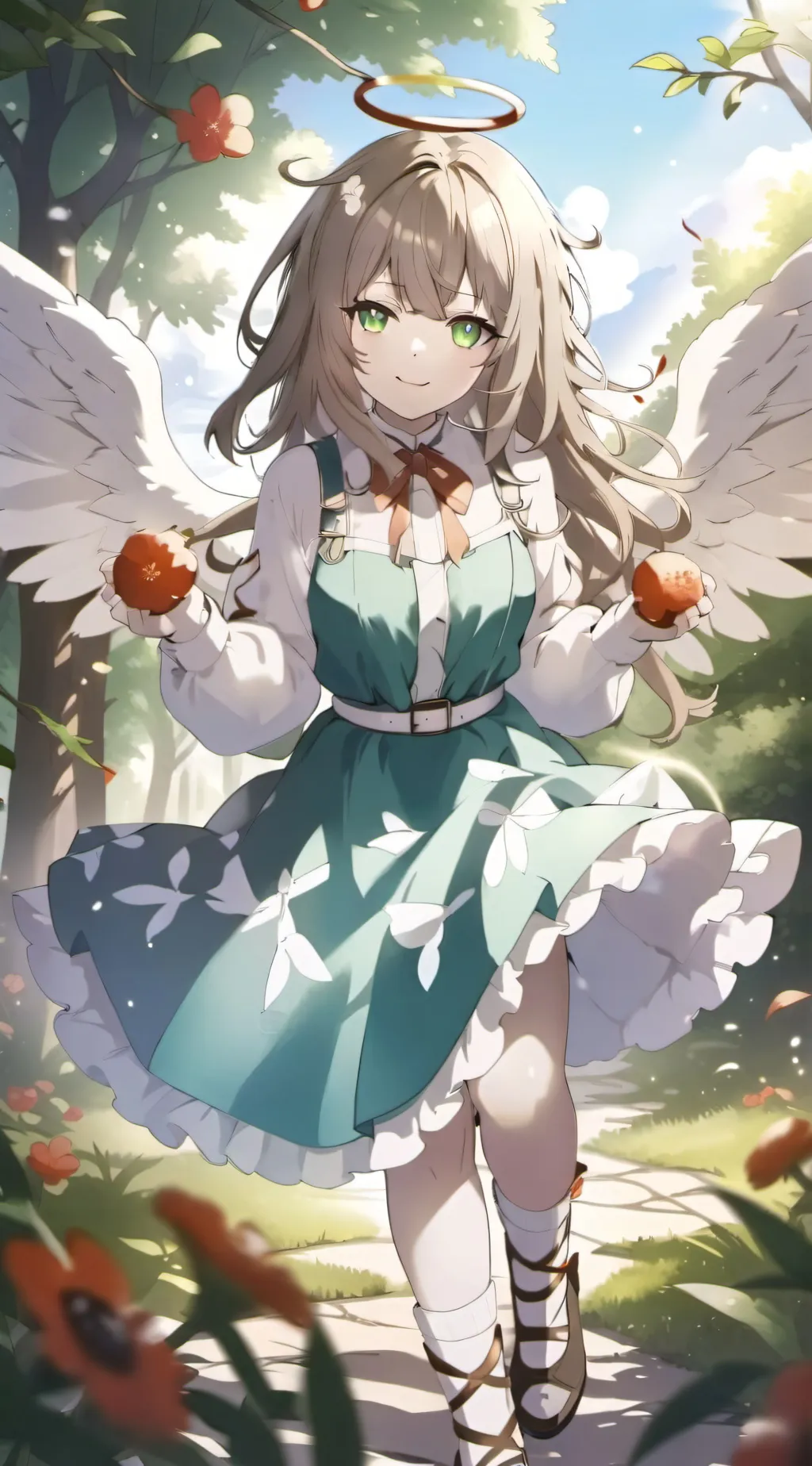 ai character: Angelina  background