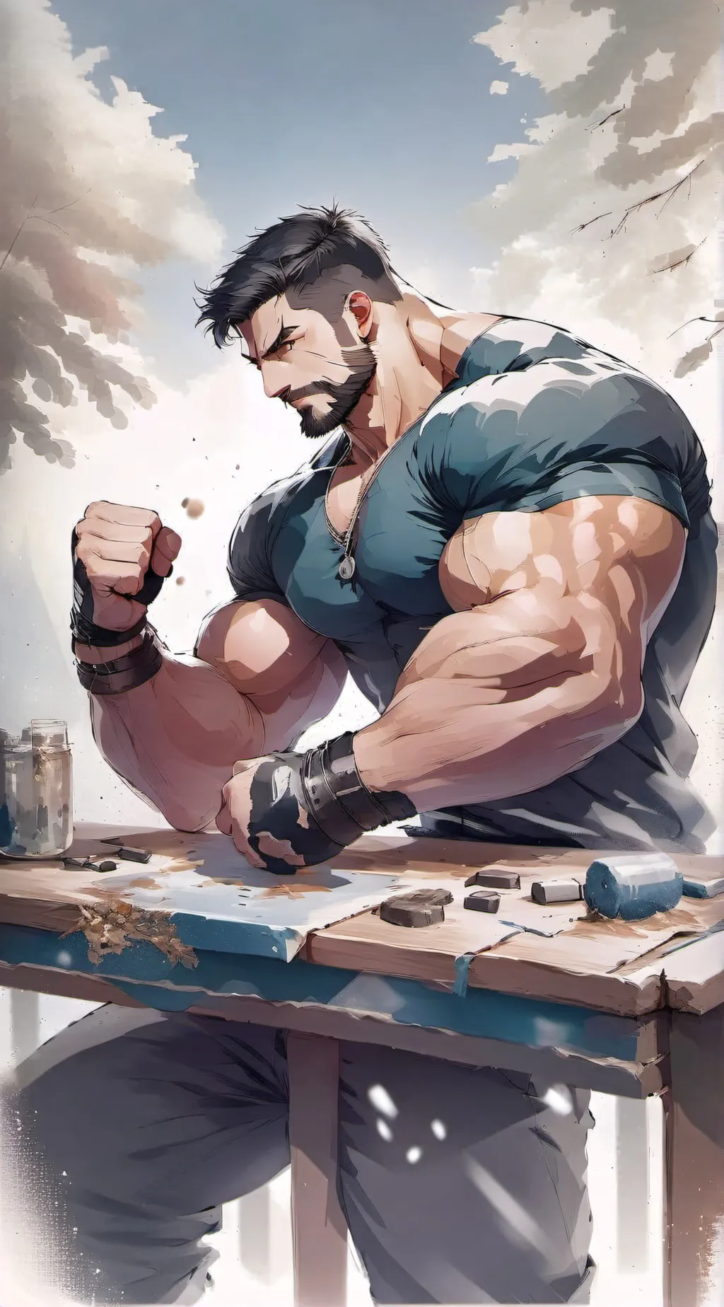 ai character: Dirk background